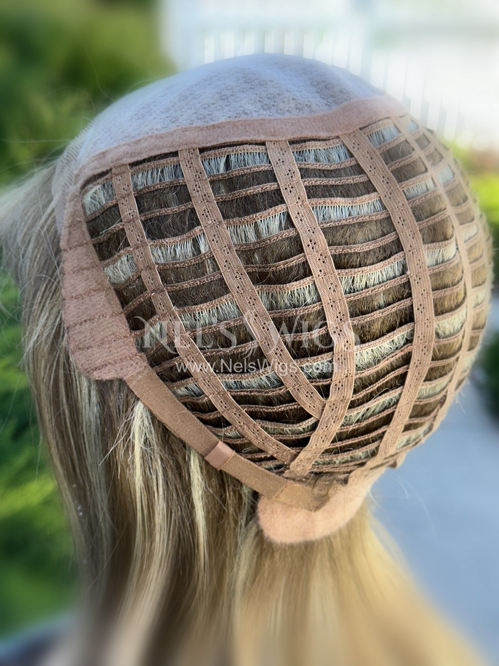 Amanda - Monofilament - Light Brunette and Blonde Mix