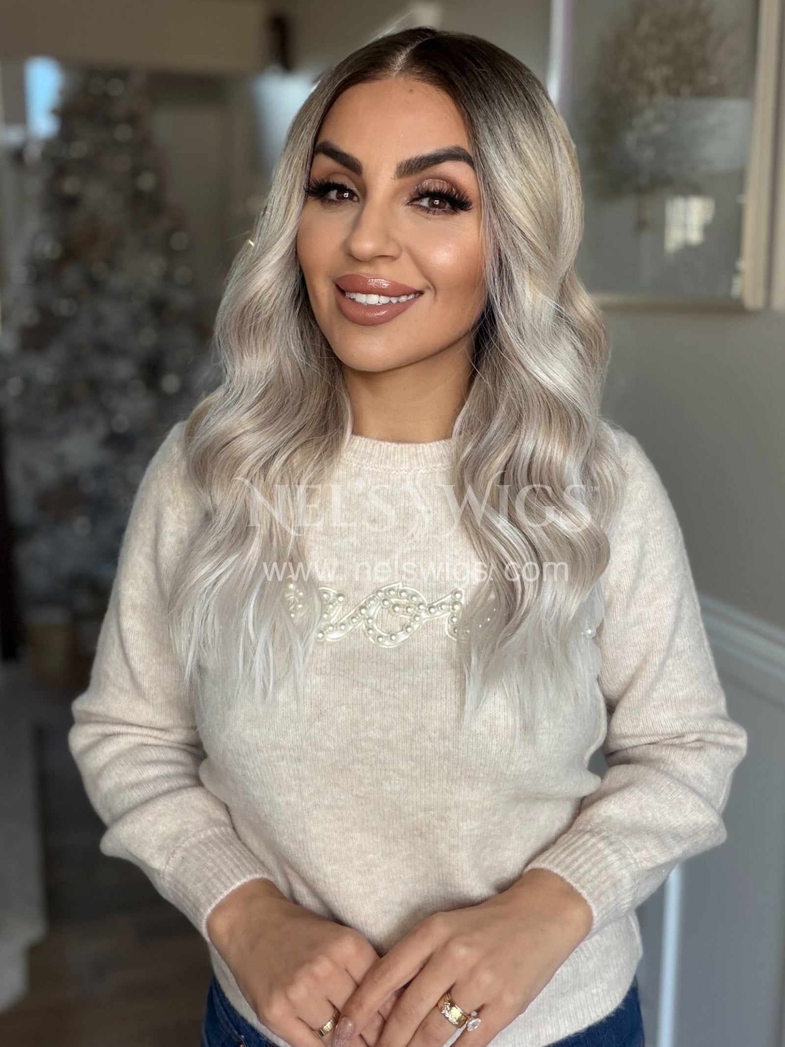 Leah 03 - Champaign Blonde with Icy Vanilla Finish