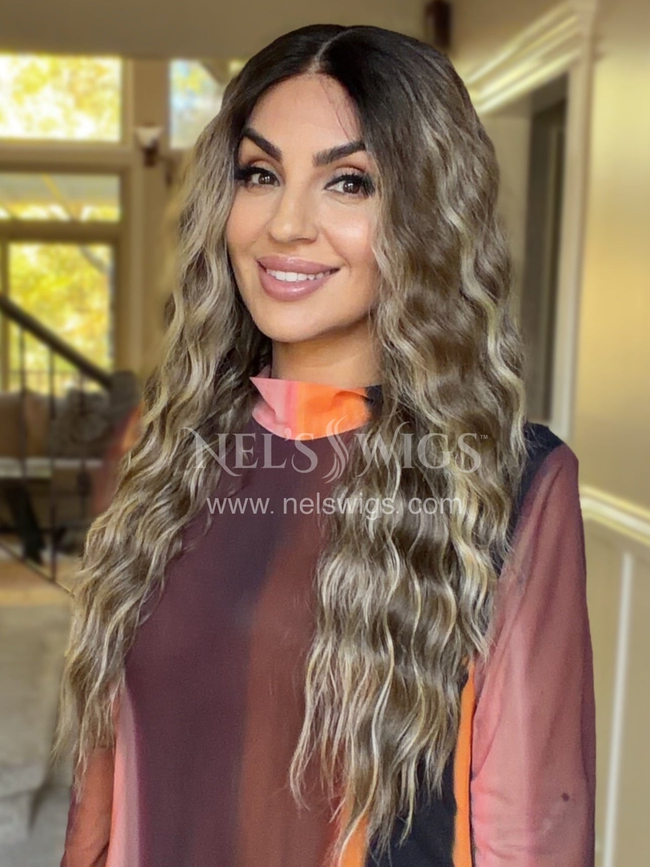 Ocean 05 - 26” - Soft Brunette with Neutral Blonde Highlights