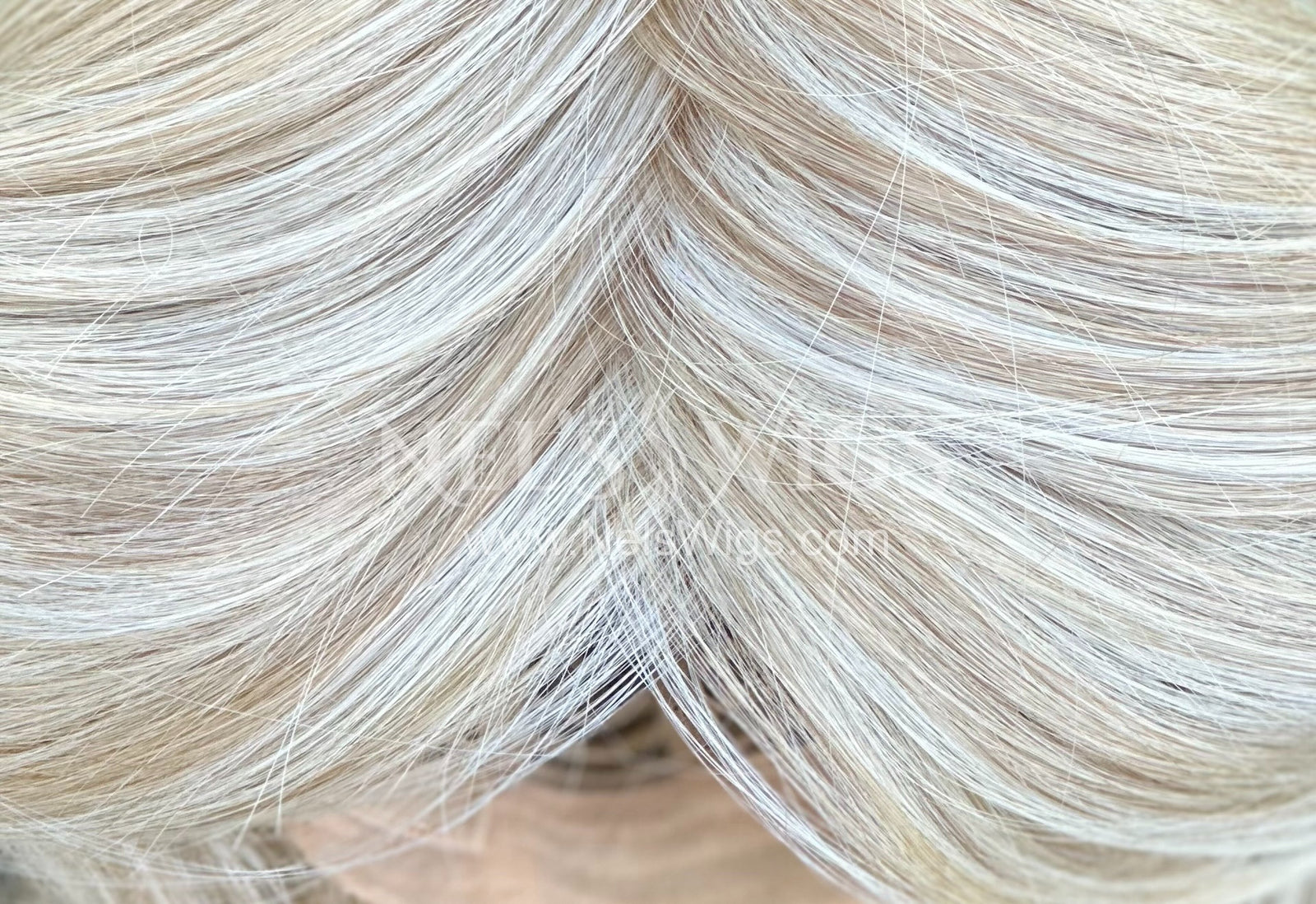 Audra - Monofilament - Cream and Icy Blonde Mix