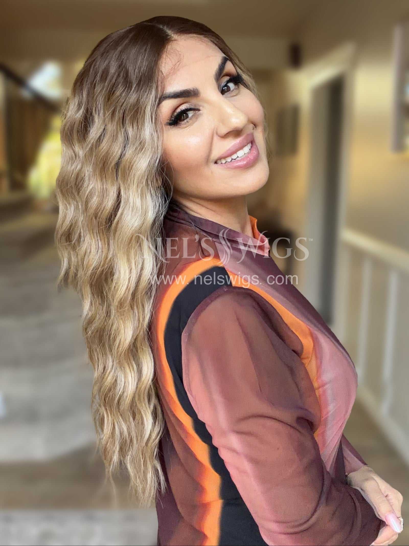 Ocean 01 - 26" - Medium Blonde with Money Pieces