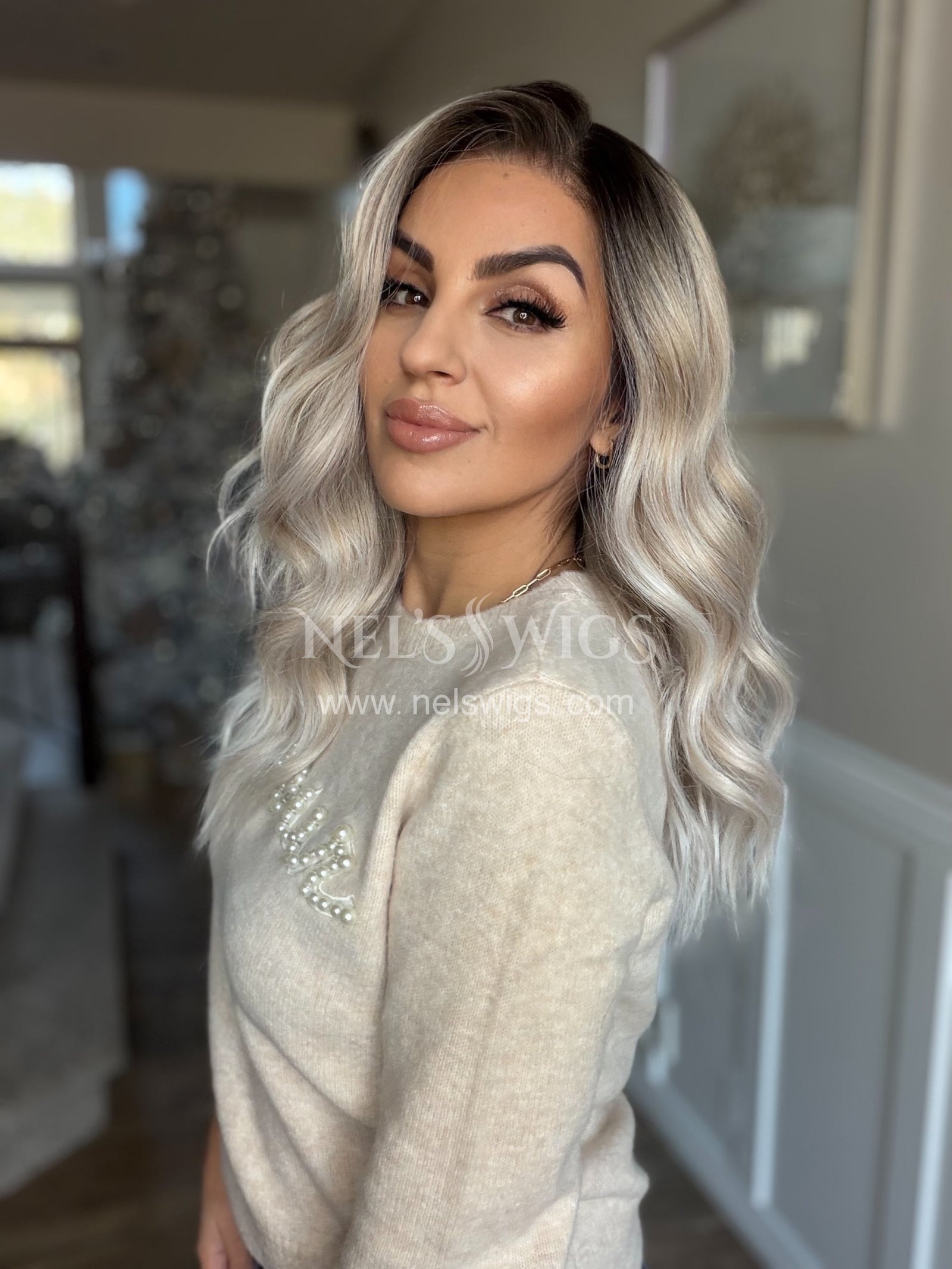 Leah 03 - Champaign Blonde with Icy Vanilla Finish