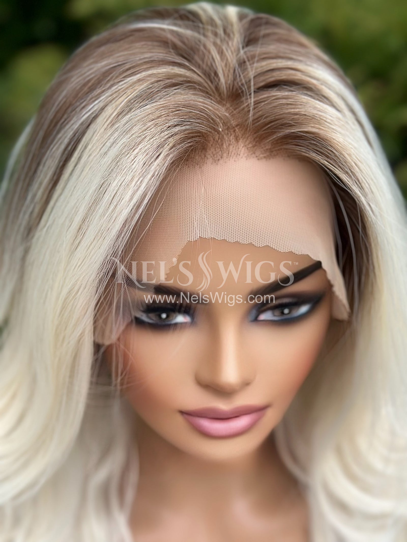 Reese - Golden Brown Roots - Free Part - Large - Final Sale