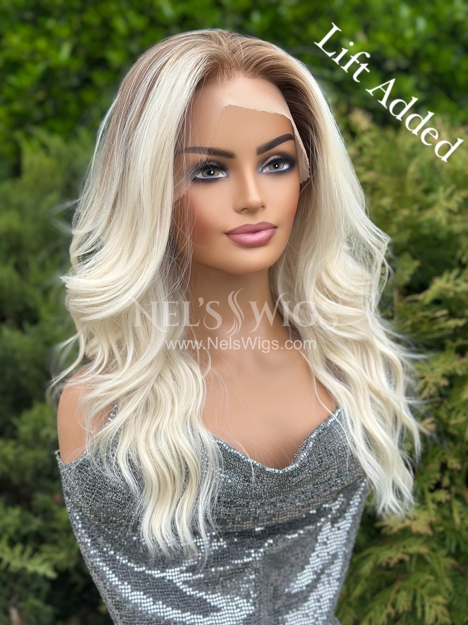 Reese - Golden Brown Roots - Free Part - Large - Final Sale