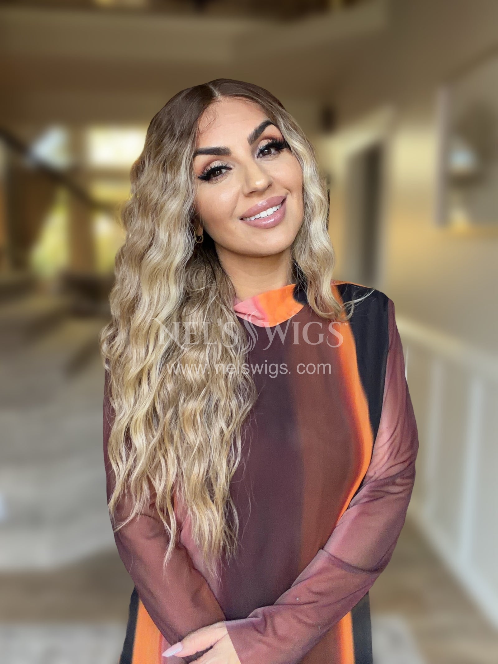 Ocean 01 - 26" - Medium Blonde with Money Pieces