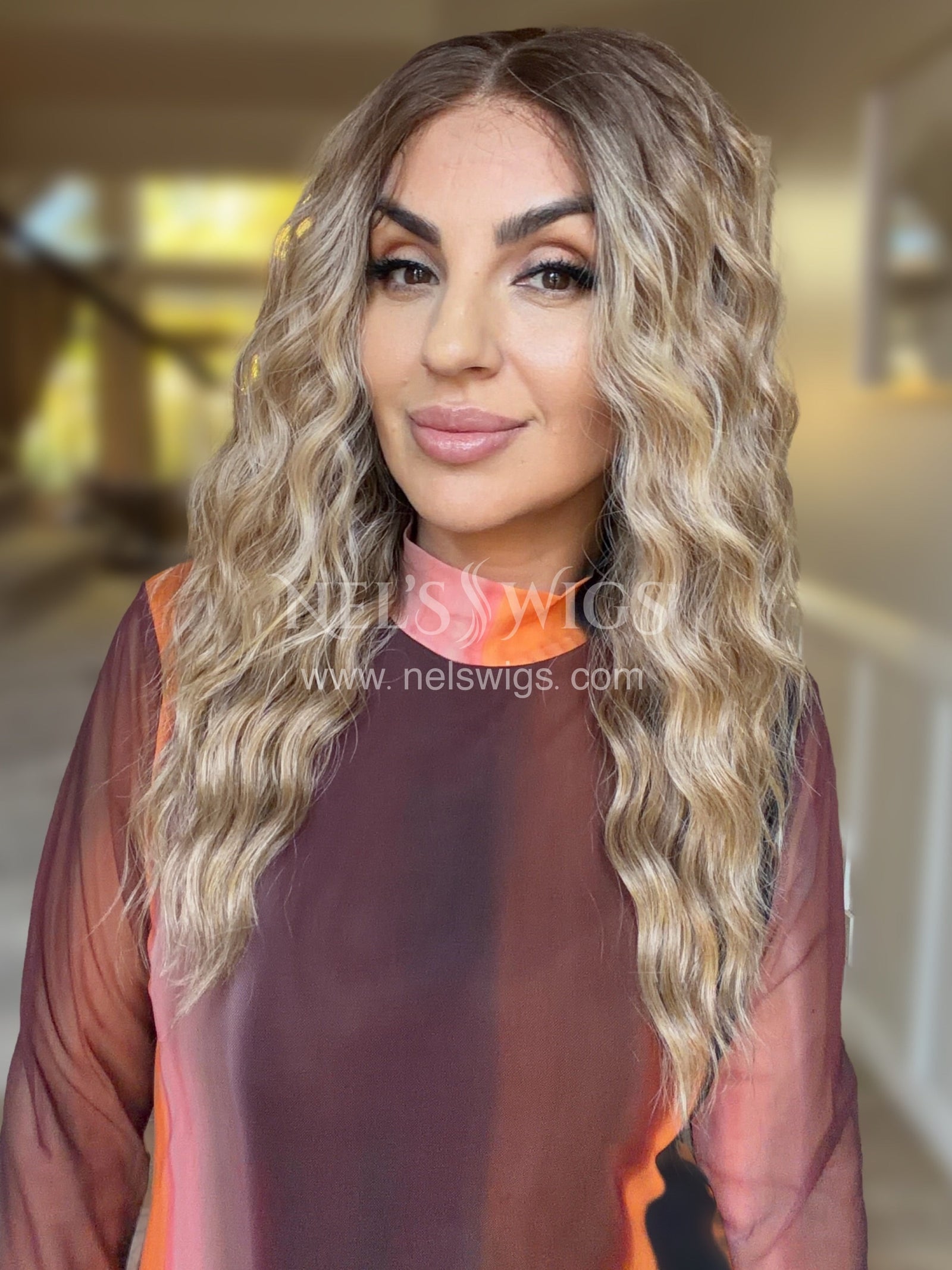 Ocean 01 - 23" - Medium Blonde with Money Pieces