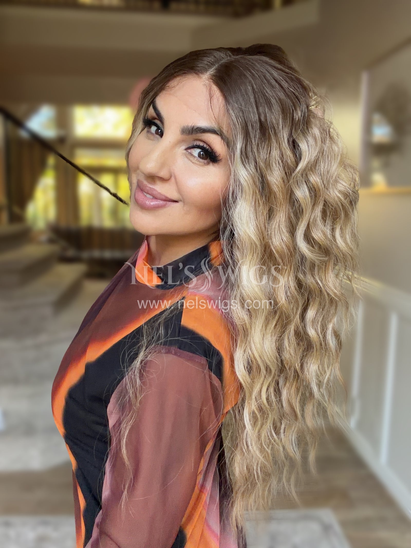 Ocean 01 - 26" - Medium Blonde with Money Pieces