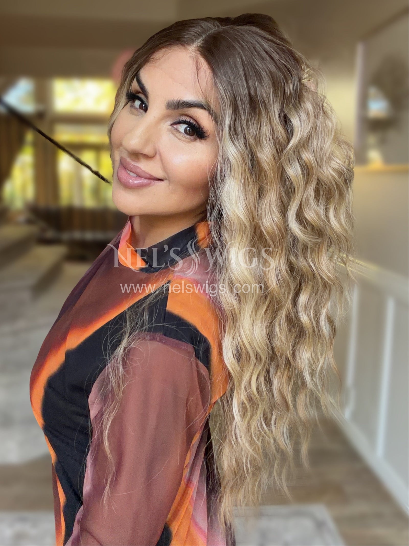 Ocean 01 - 26" - Medium Blonde with Money Pieces