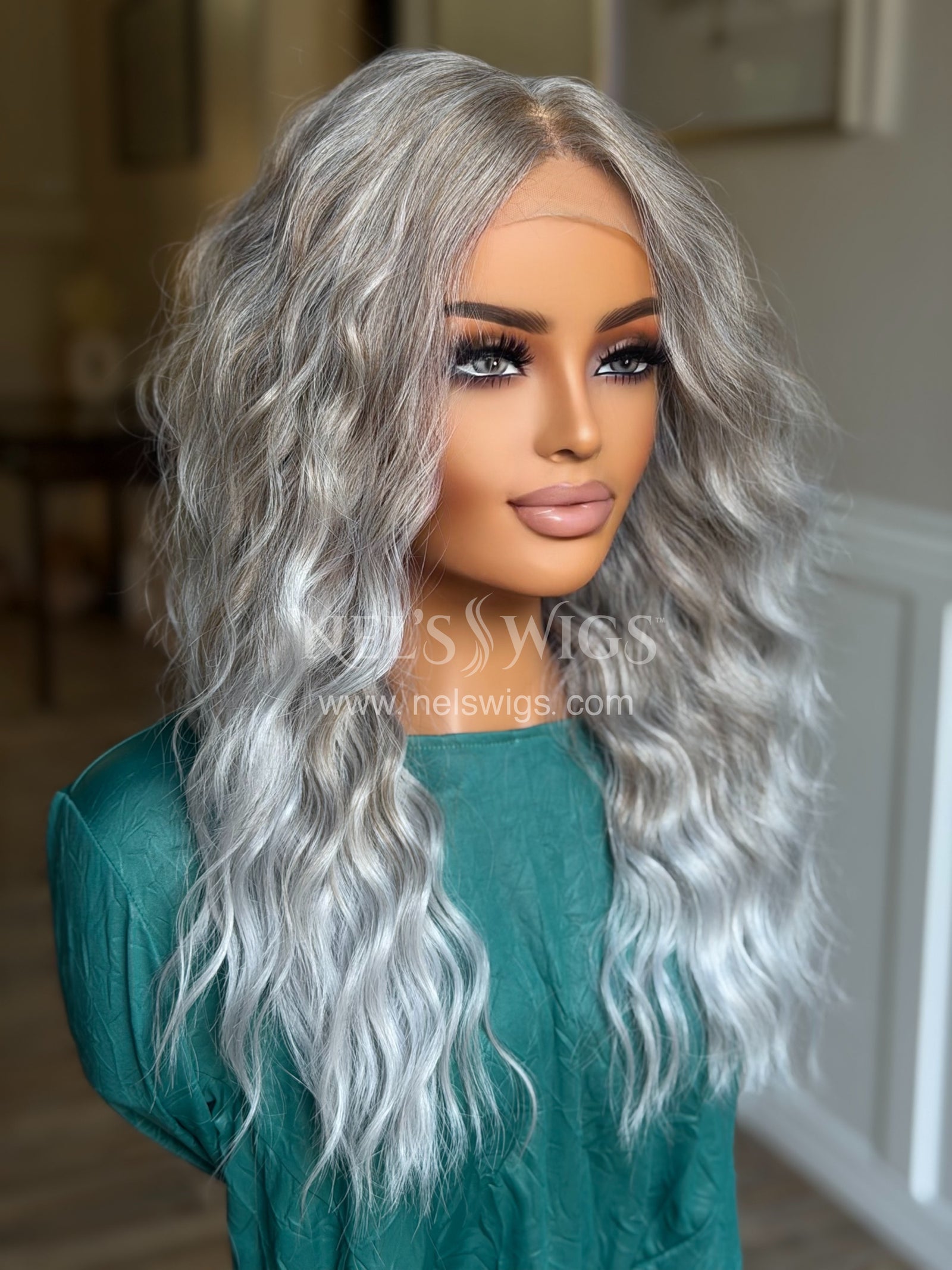 Ocean 02 - 23" - Silver and Smokey Beige Blend (Denise Release)