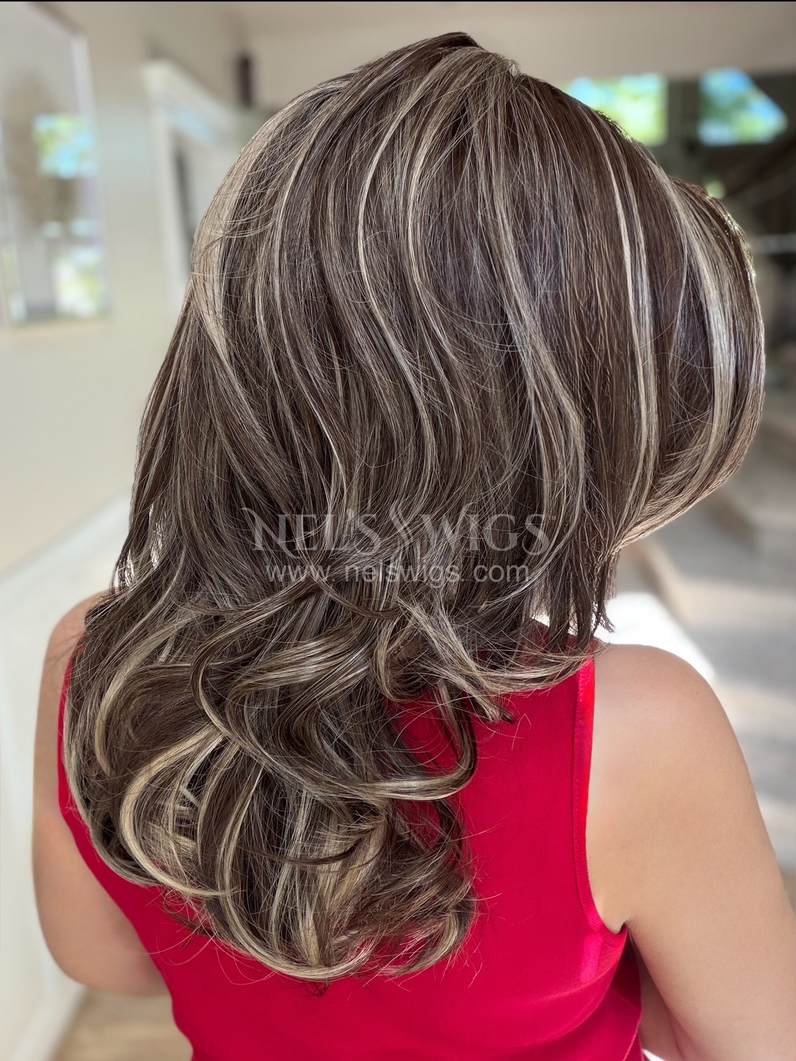 Toronto 02 - Chocolate Brown with Heavy Ashy Neutral Blonde Highlights