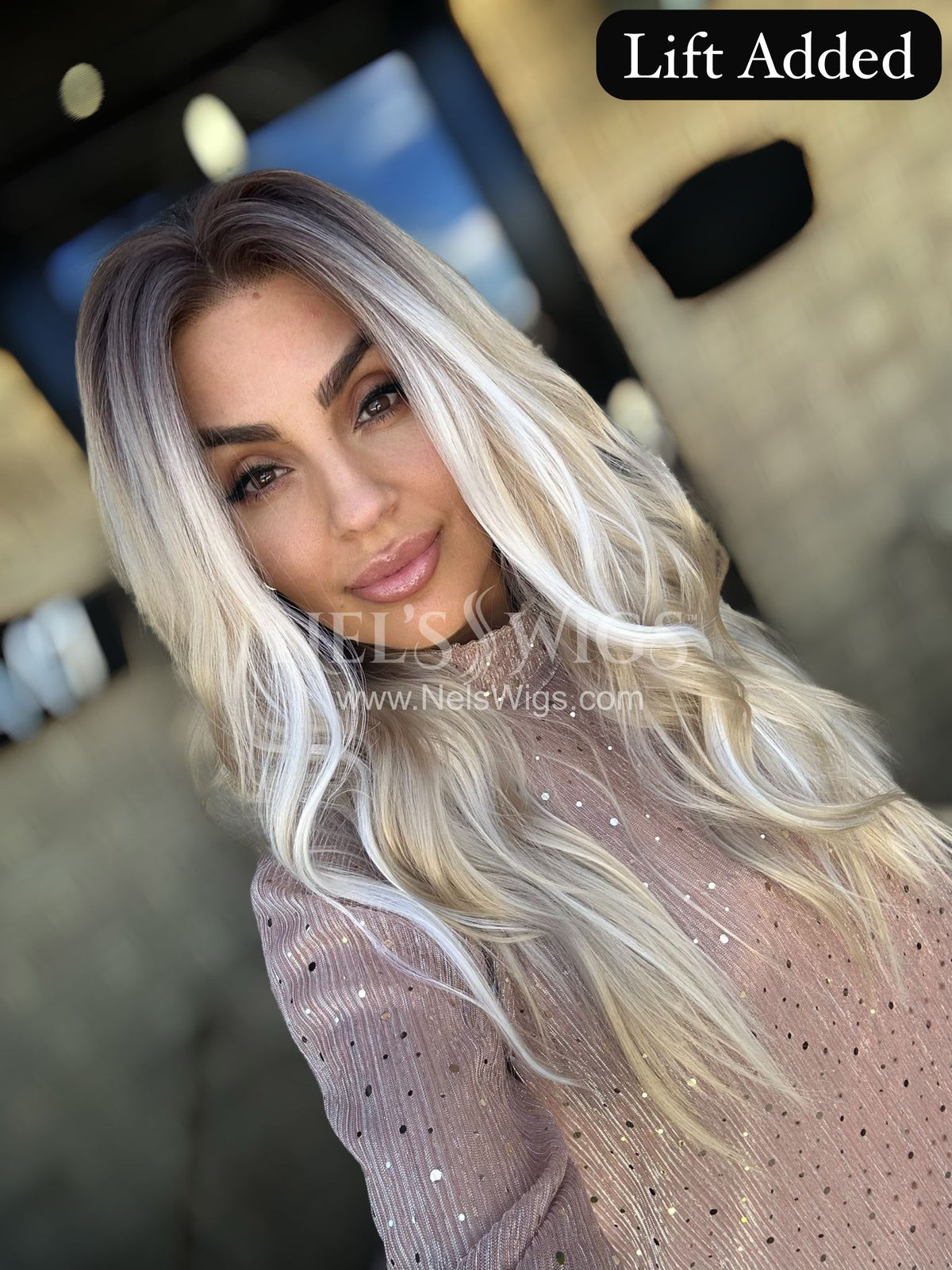 Nora 04 - Light Vanilla Blonde with Platinum Highlights