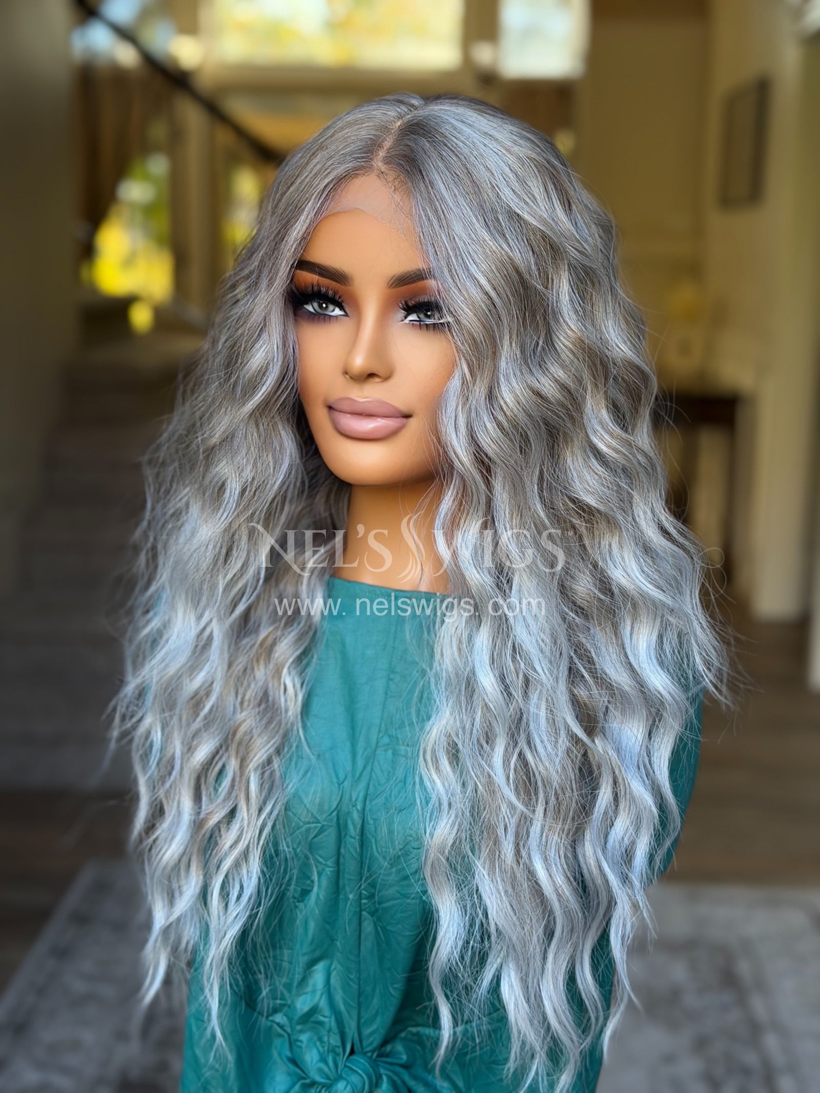 Ocean 02 - 26” - Silver and Smokey Beige Blend ( Denise Release)