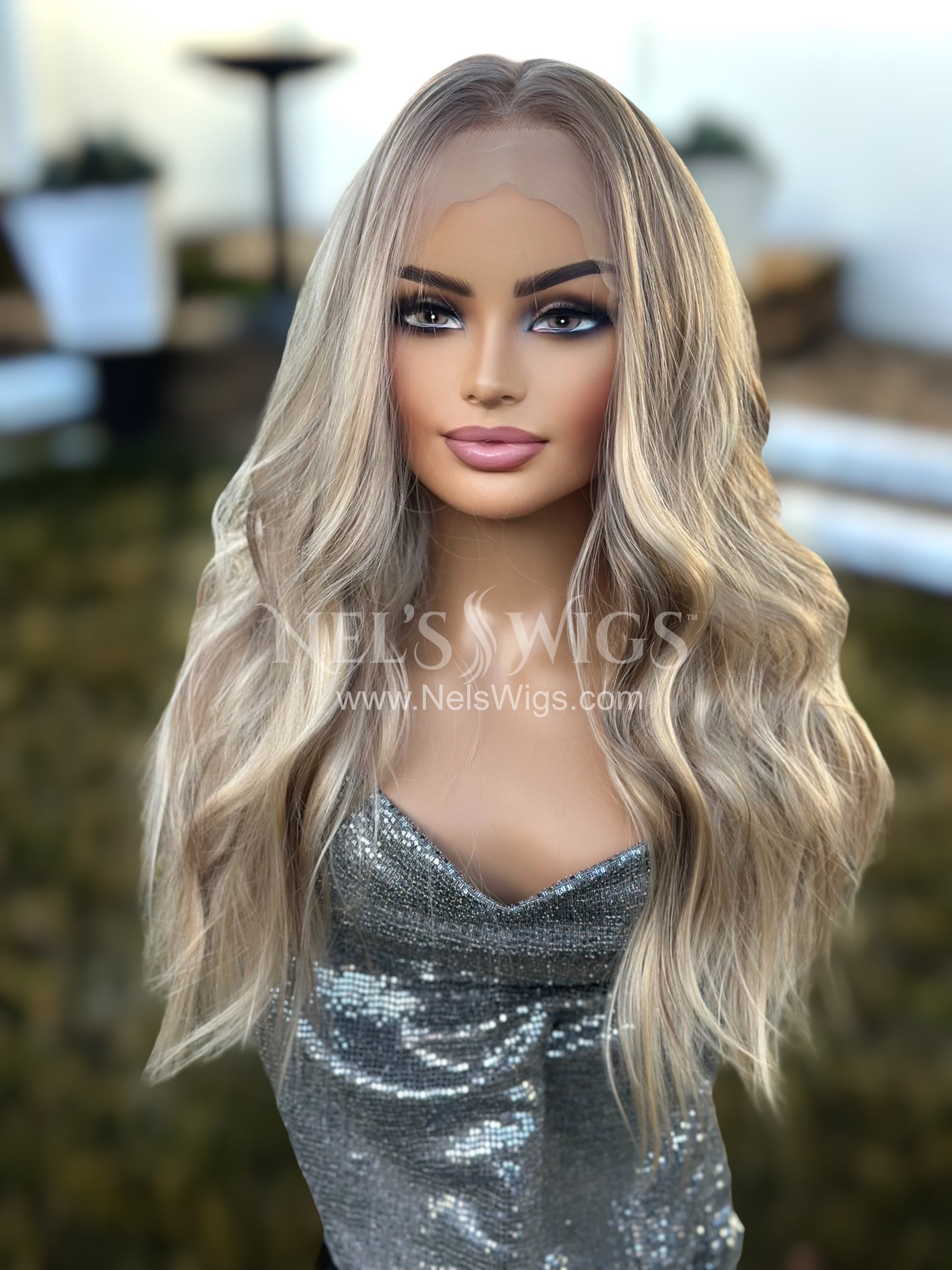 Nora 01 - Warm Vanilla Blonde with Low Lights