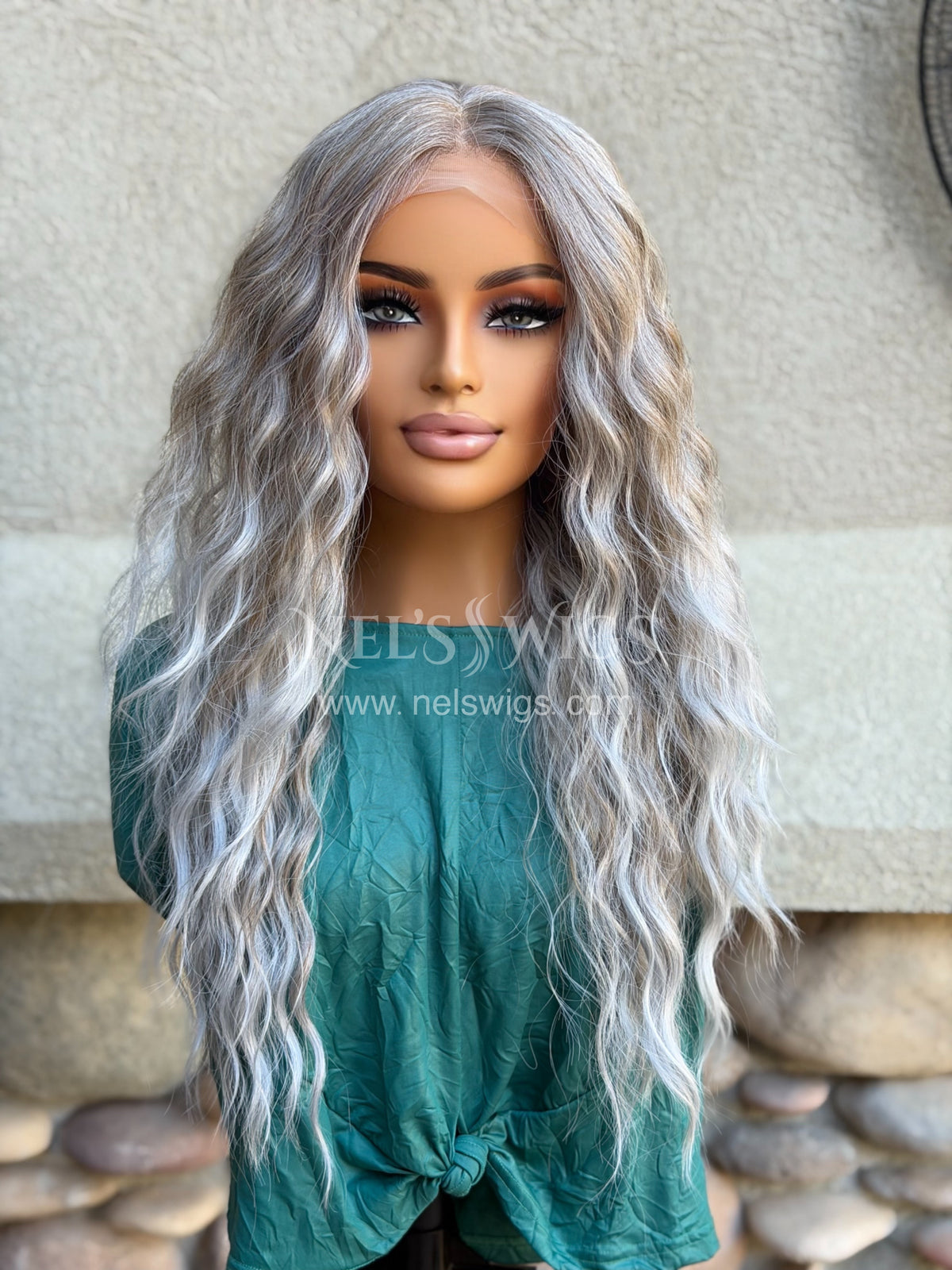 Ocean 02 - 26” - Silver and Smokey Beige Blend ( Denise Release)