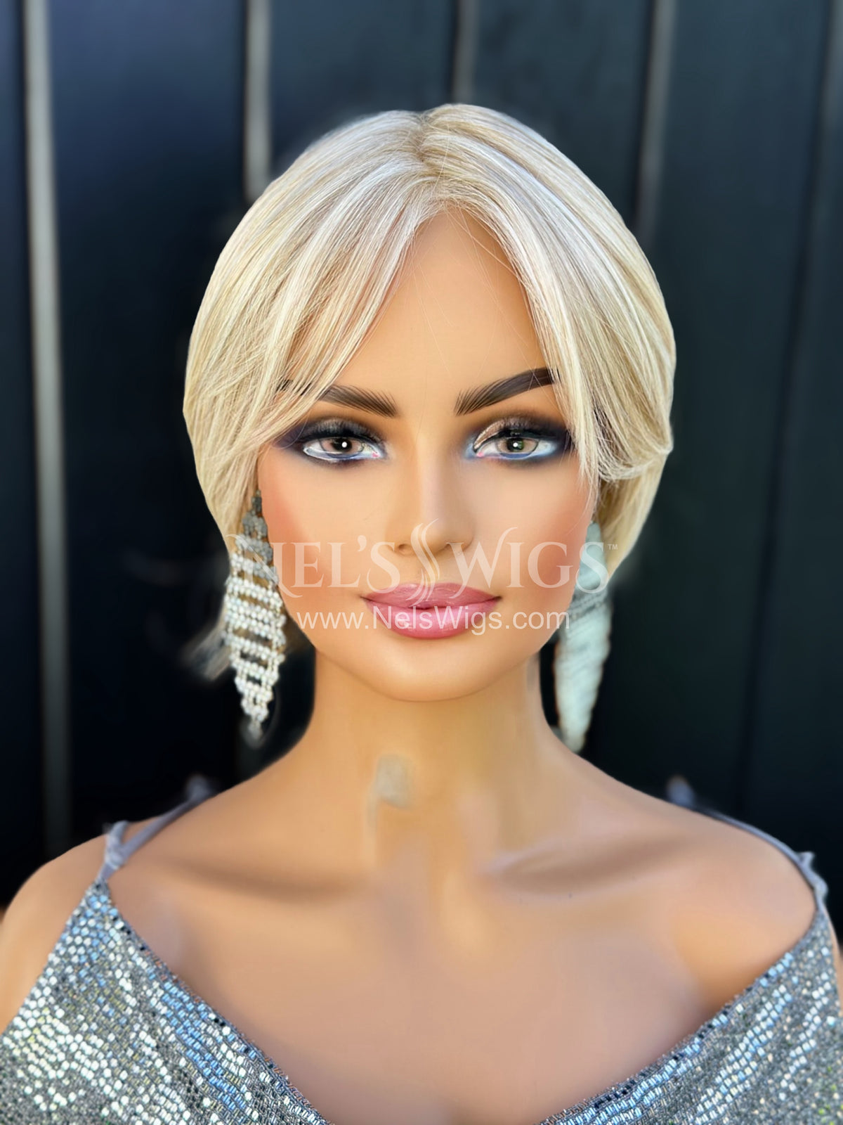 Audra - Monofilament - Cream and Icy Blonde Mix