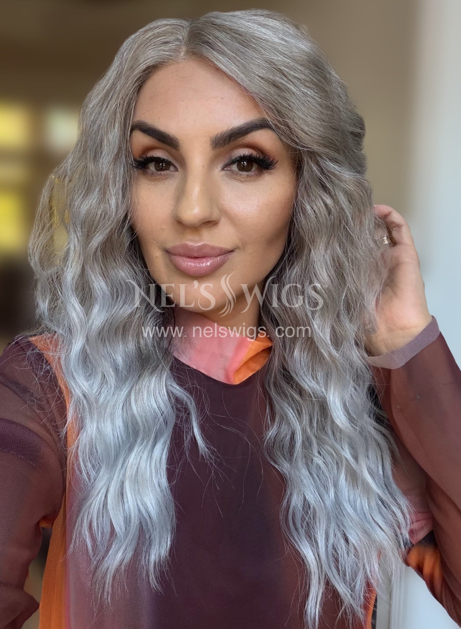 Ocean 02 - 23" - Silver and Smokey Beige Blend (Denise Release)