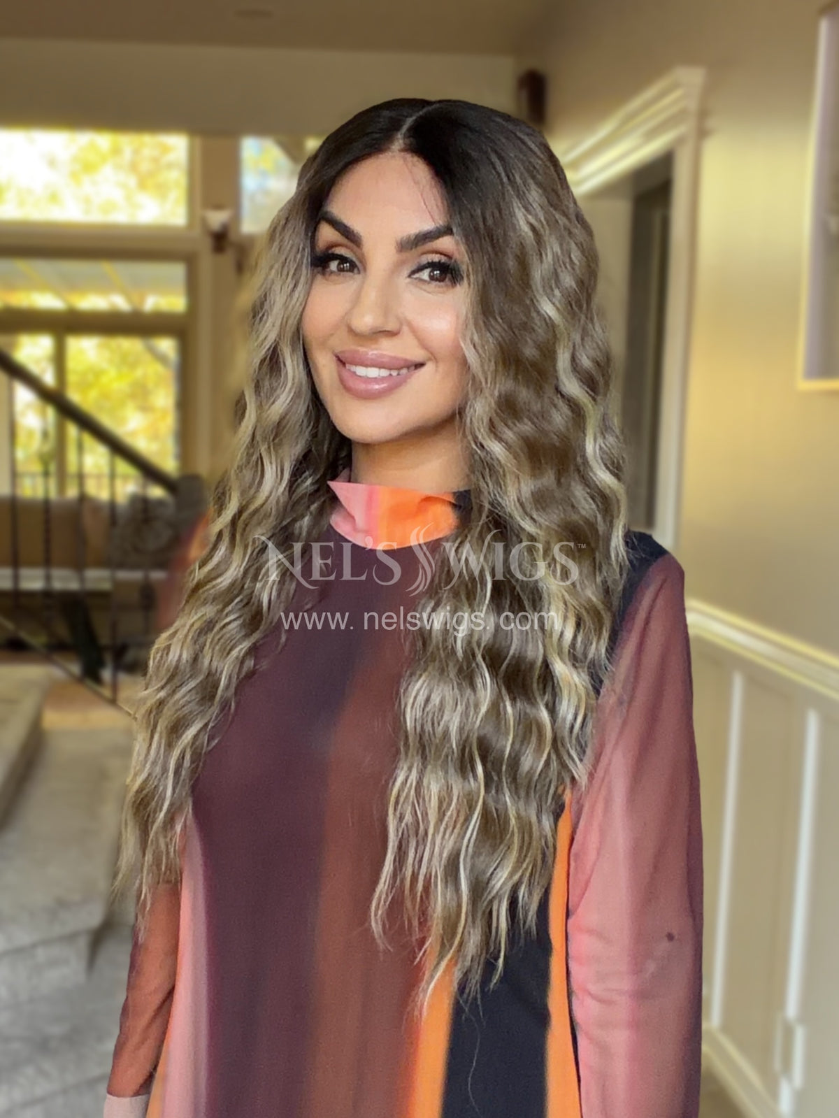 Ocean 05 - 26” - Soft Brunette with Neutral Blonde Highlights