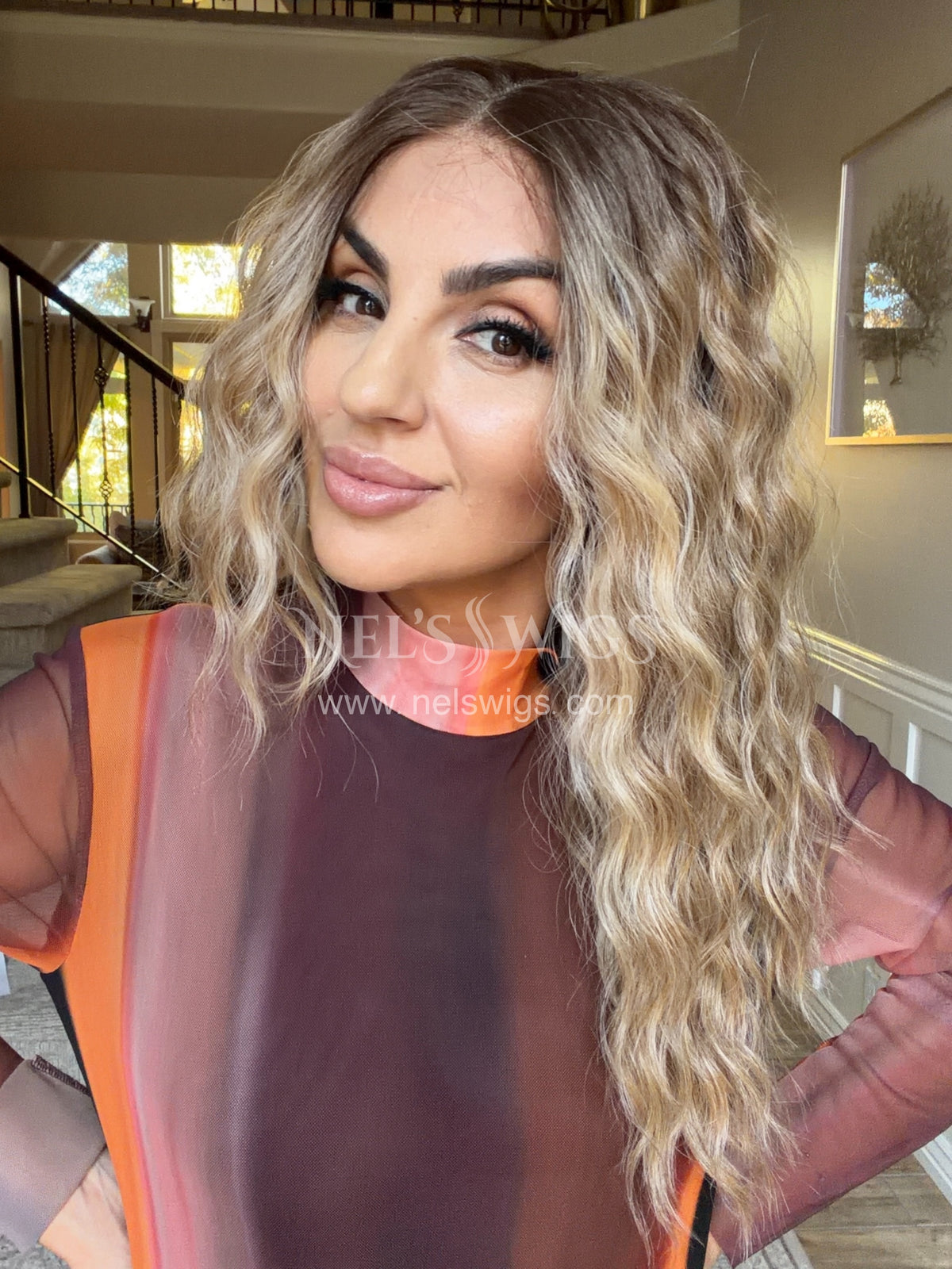 Ocean 01 - 23" - Medium Blonde with Money Pieces