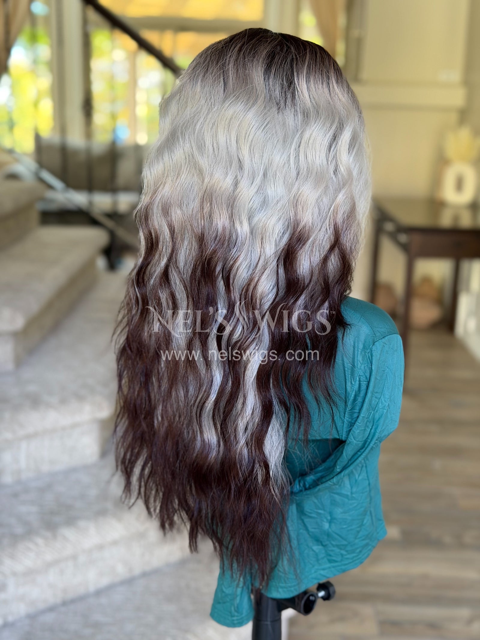 Ocean 12 - 26” - Silver & Chocolate Brown Ombré