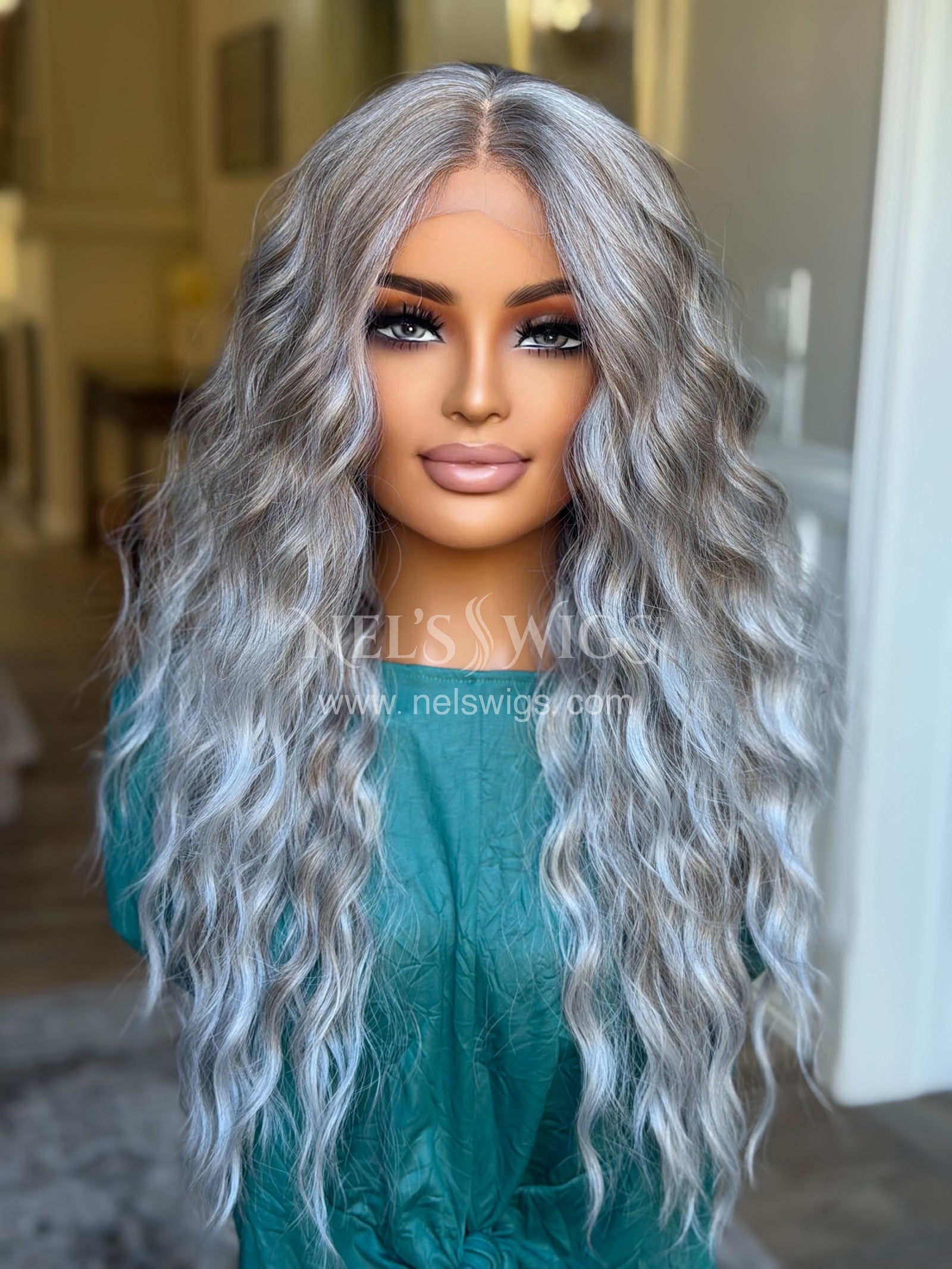 Ocean 02 - 26” - Silver and Smokey Beige Blend ( Denise Release)