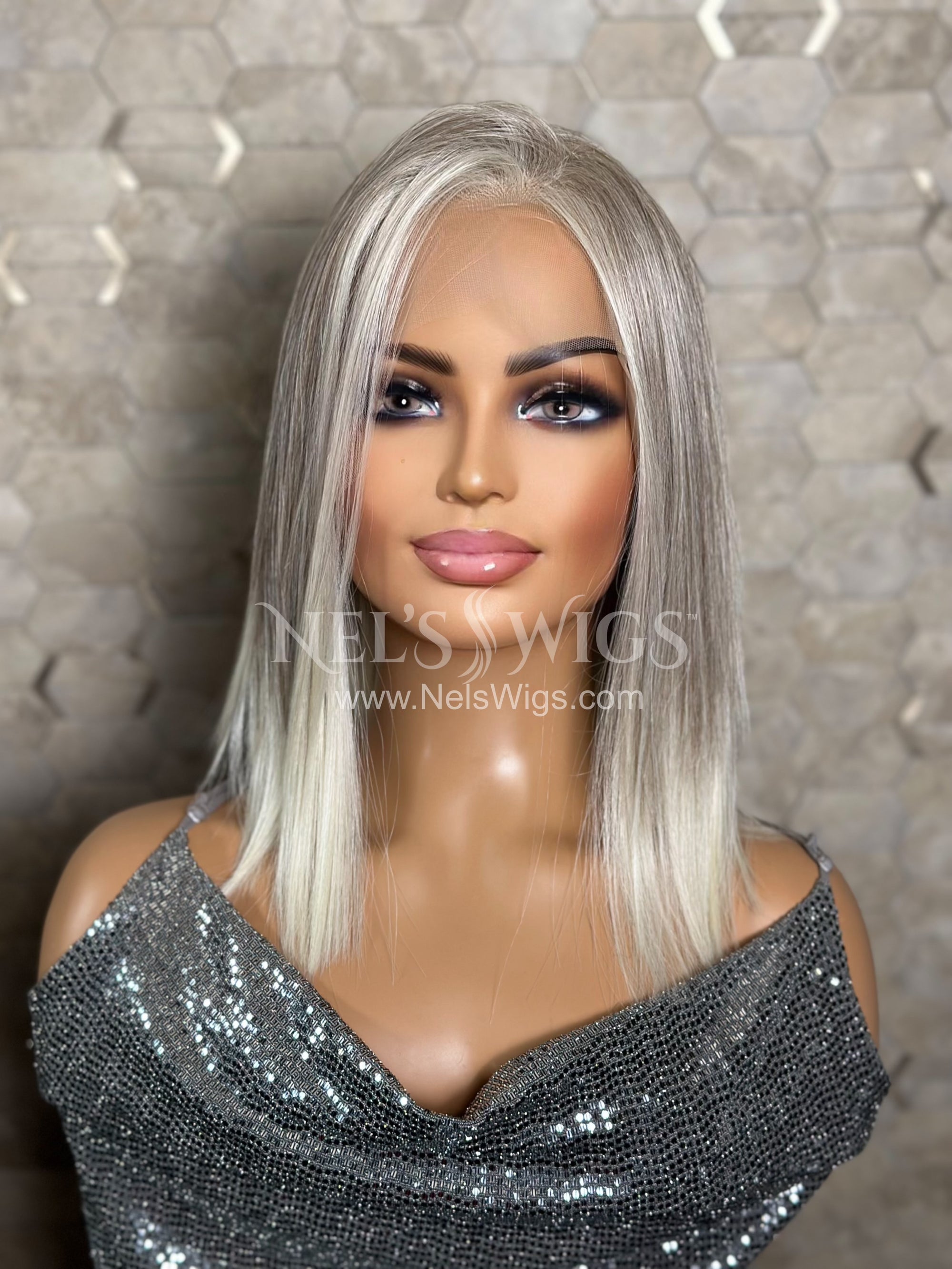 Malika 02 - Ashy Blonde with Money Pieces - 6" Deep Lace