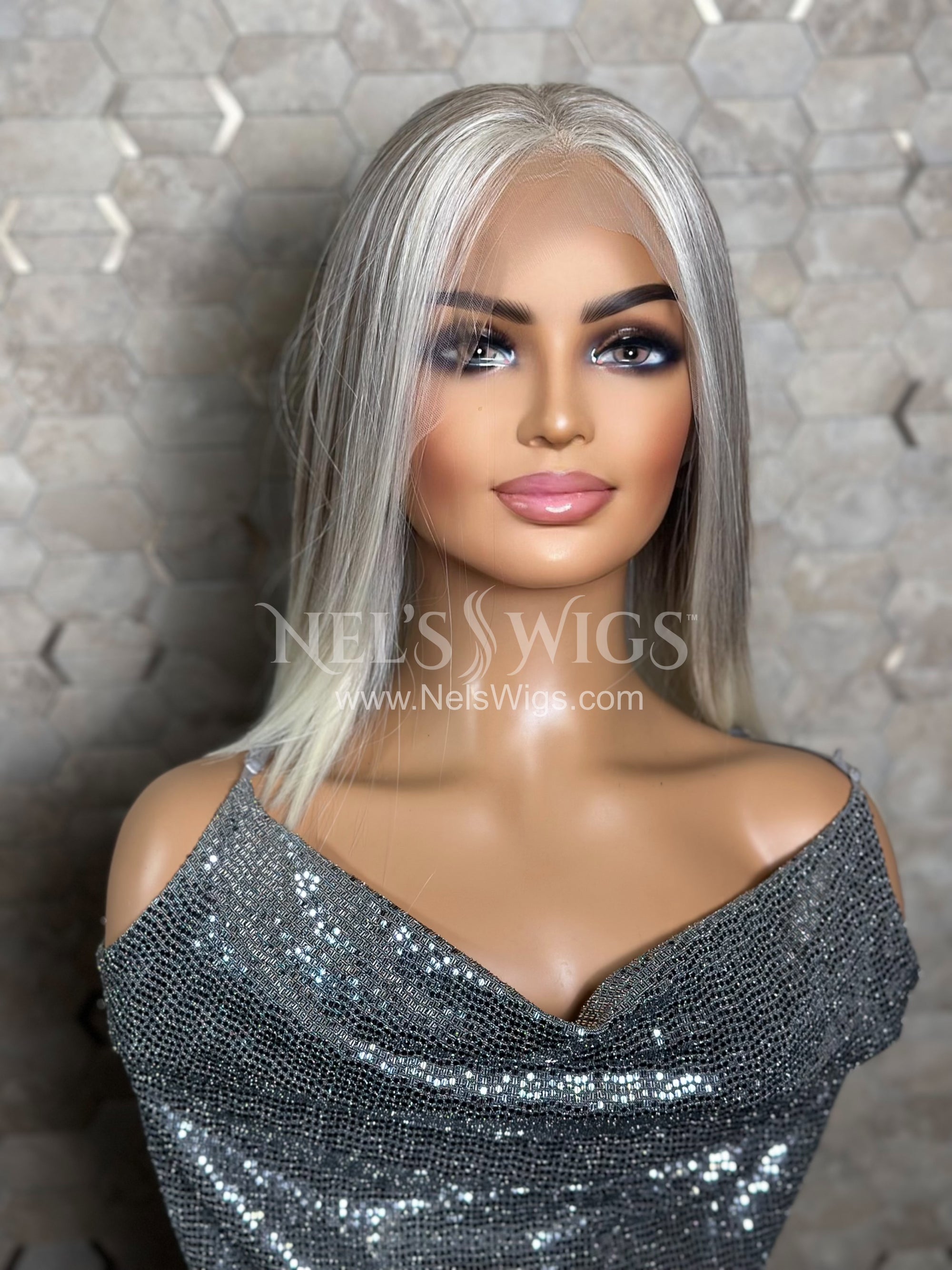 Malika 02 - Ashy Blonde with Money Pieces - 6" Deep Lace