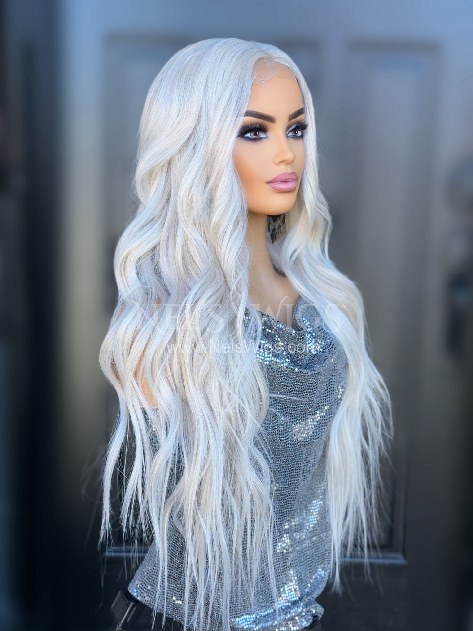 Bianca - Ice and Warm Blonde Blended with Front Layers