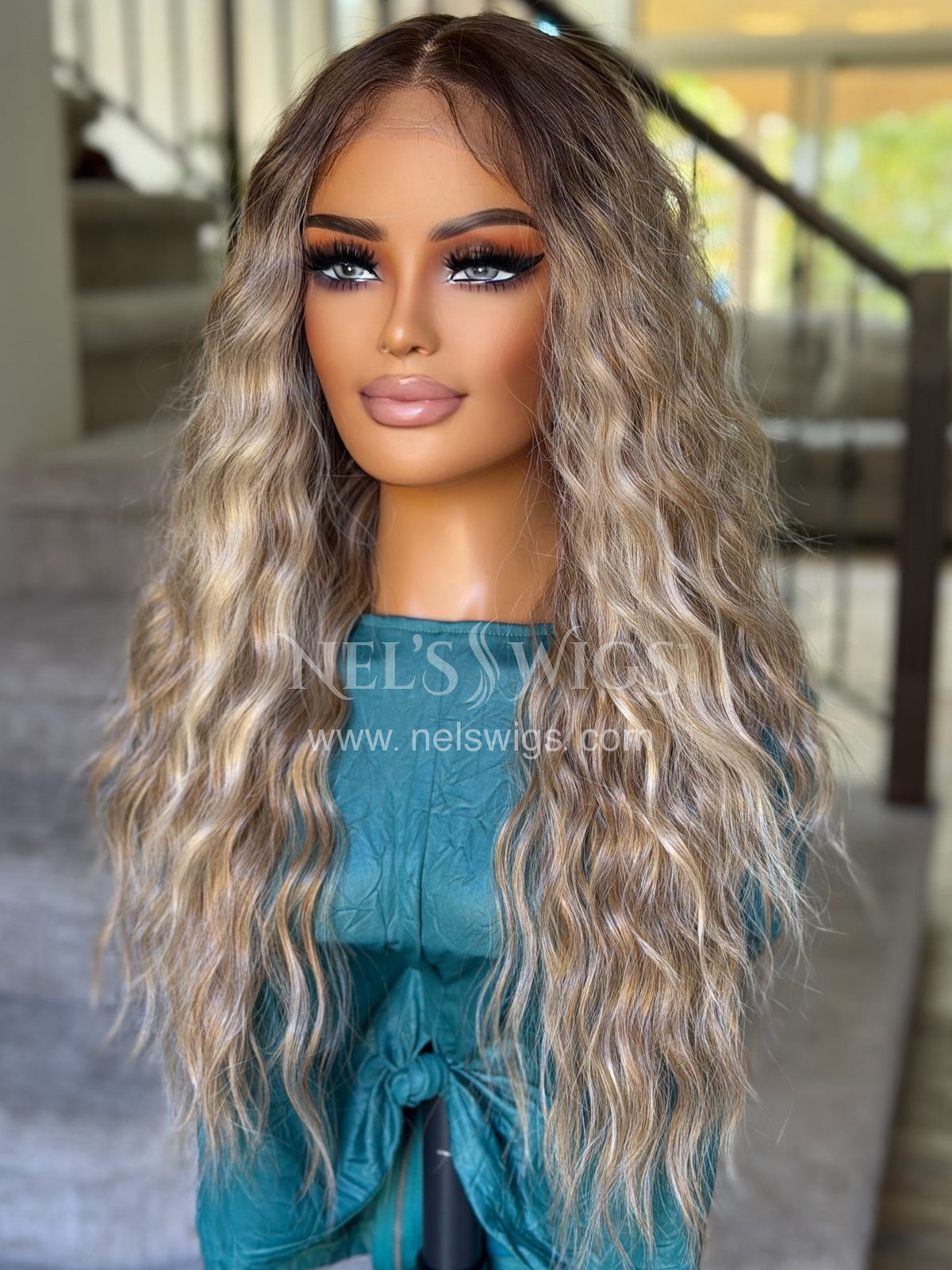 Ocean 01 - 26" - Medium Blonde with Money Pieces