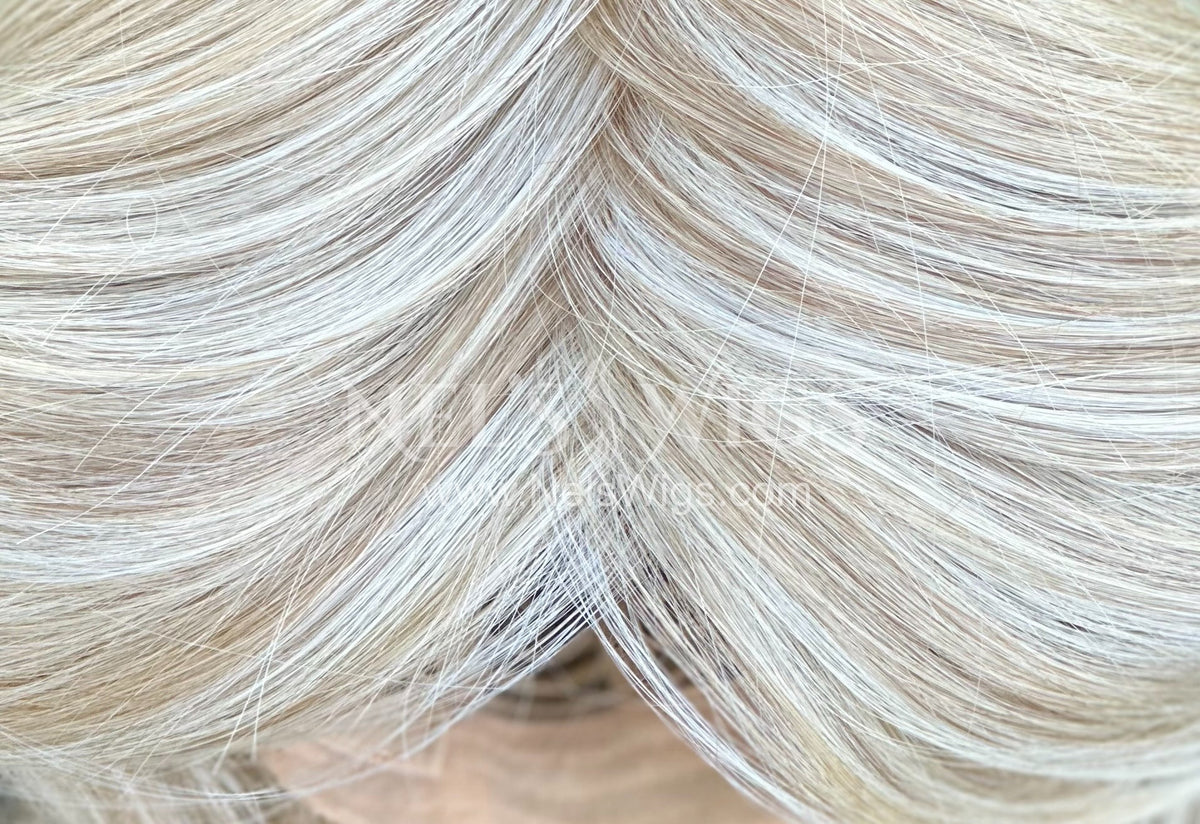 Audra - Monofilament - Cream and Icy Blonde Mix
