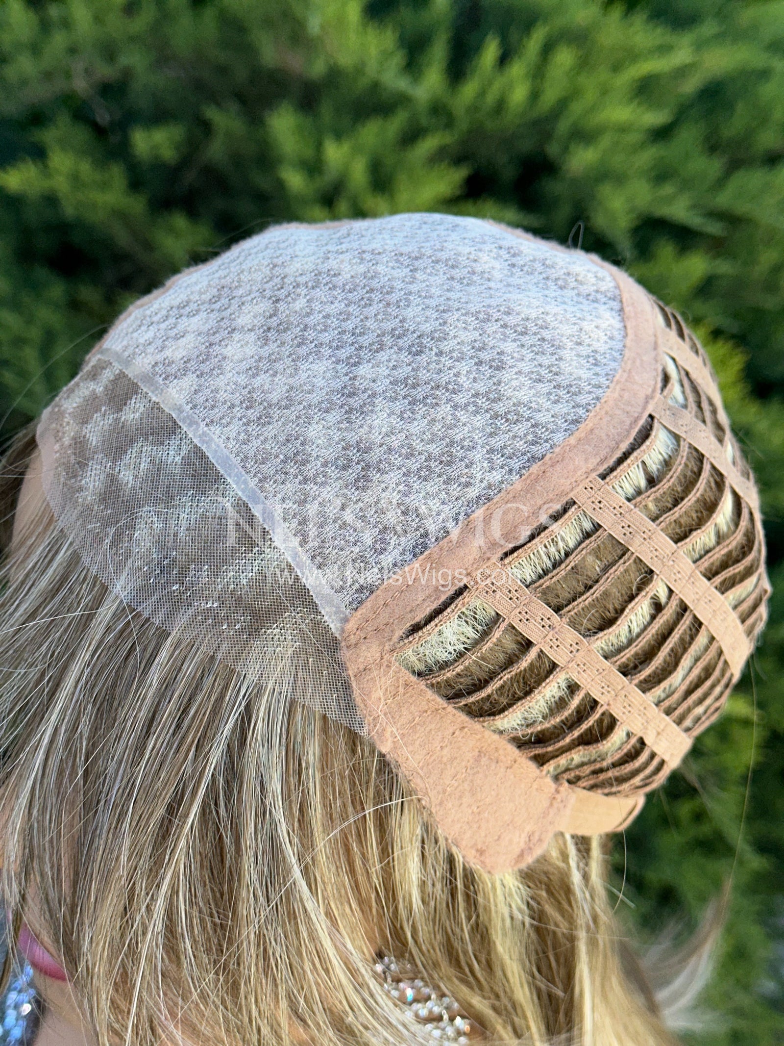 Amanda - Monofilament - Light Brunette and Blonde Mix