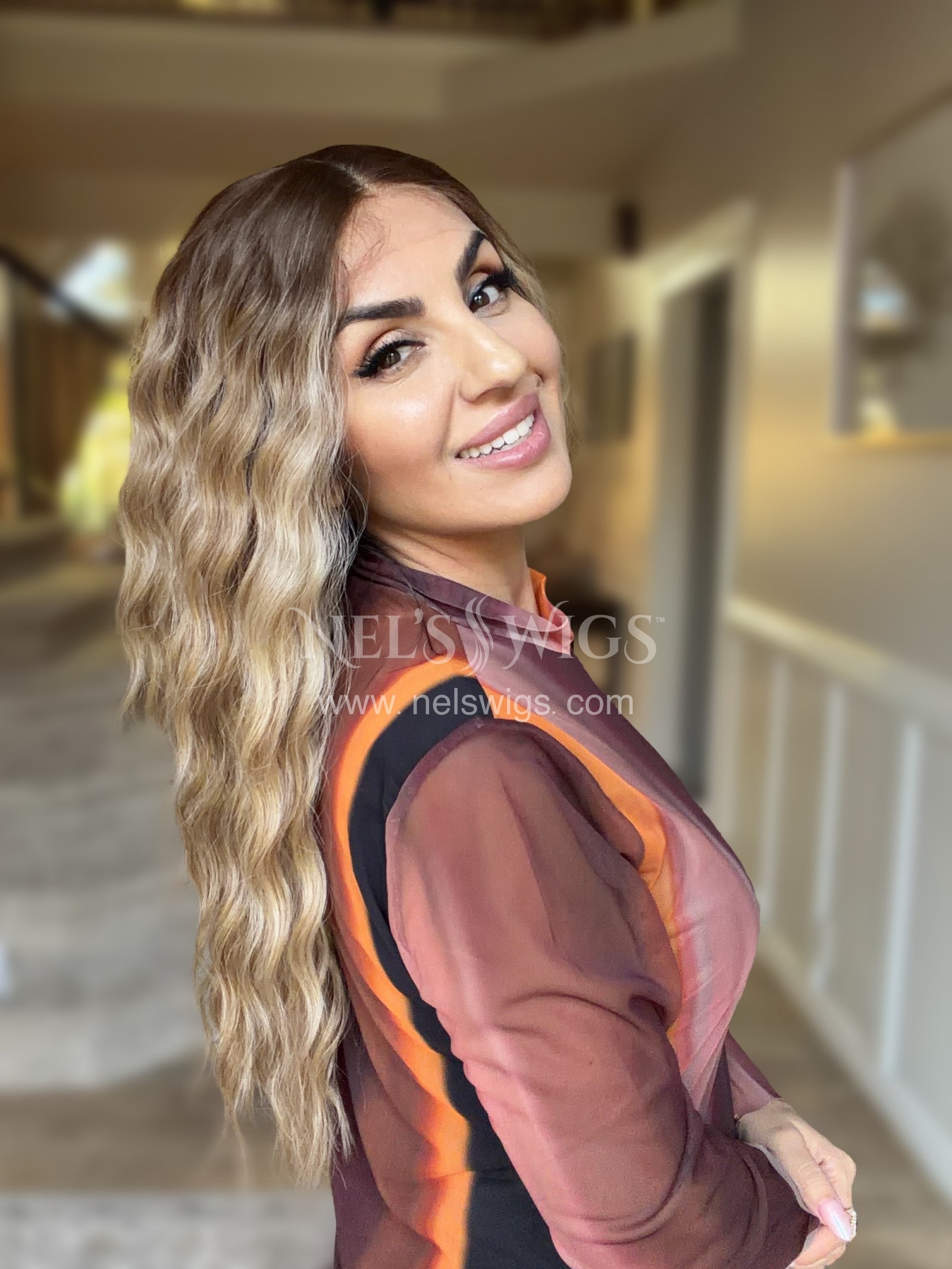 Ocean 01 - 26" - Medium Blonde with Money Pieces