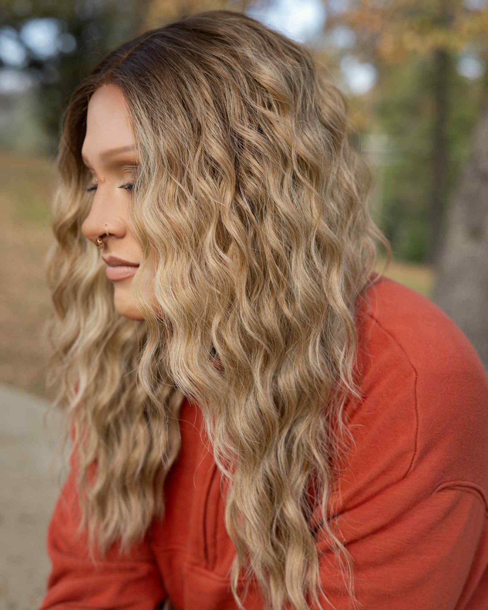 Ocean 01 - 23" - Medium Blonde with Money Pieces