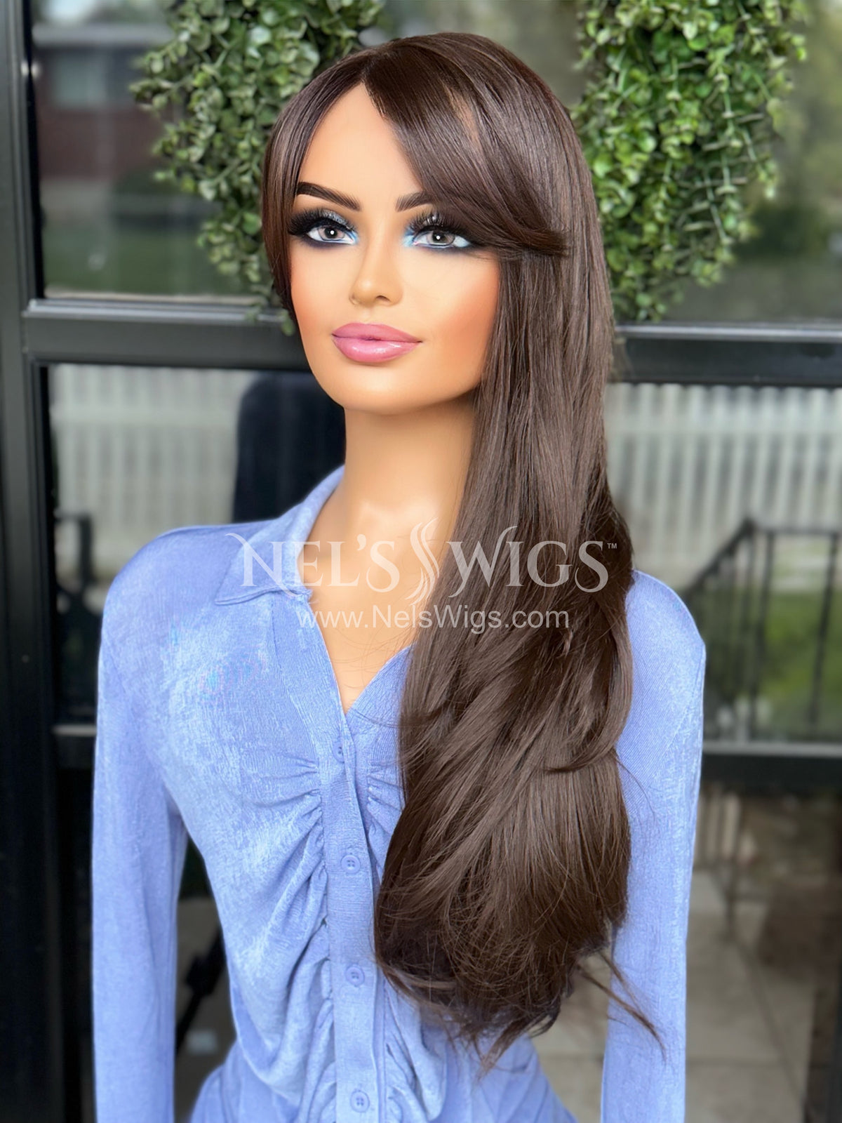 Taylor  - Brunette with Curtain Bangs - FINAL SALE (discontinued)