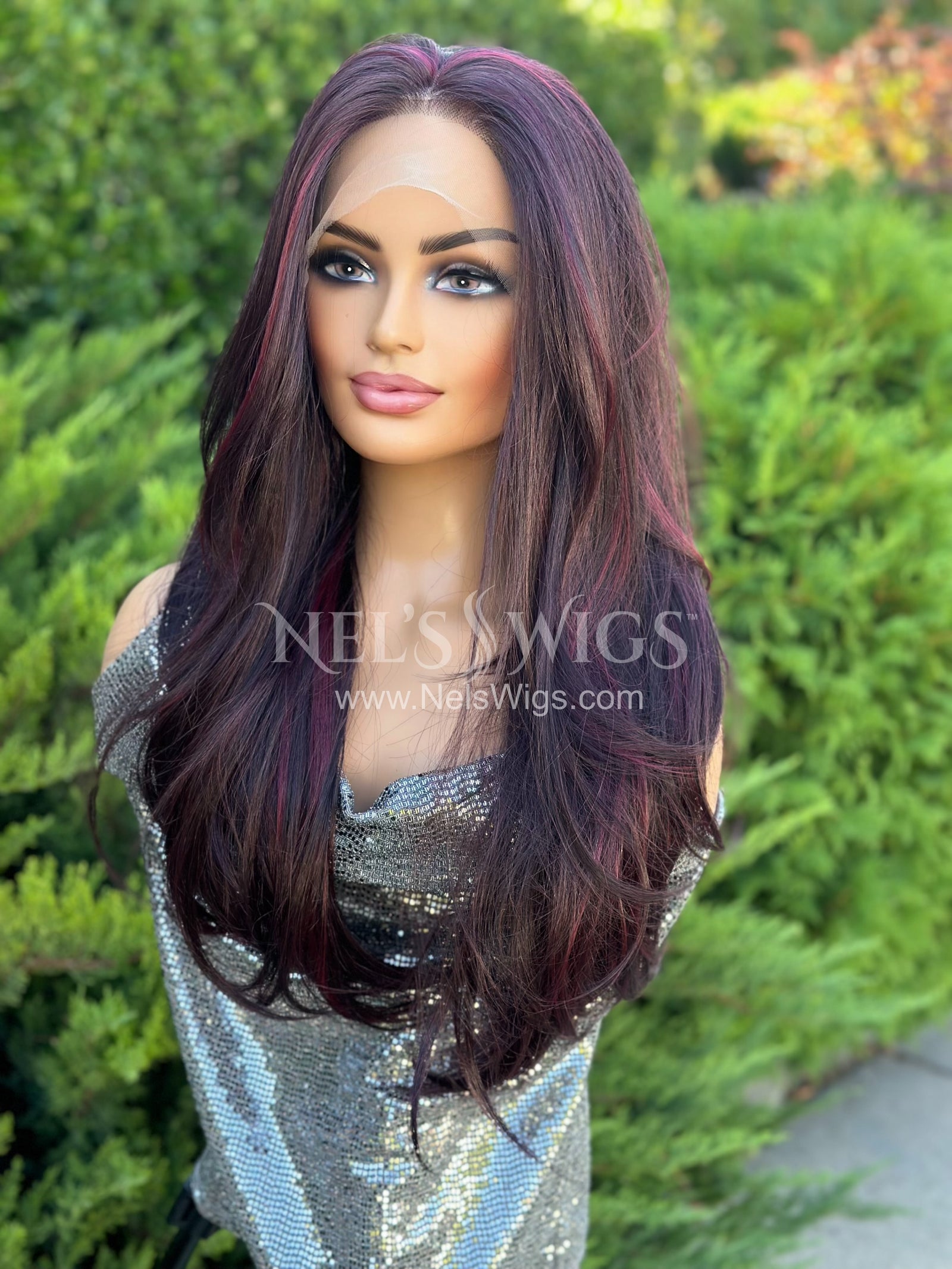 Tracy 03 - Burgundy Highlighted