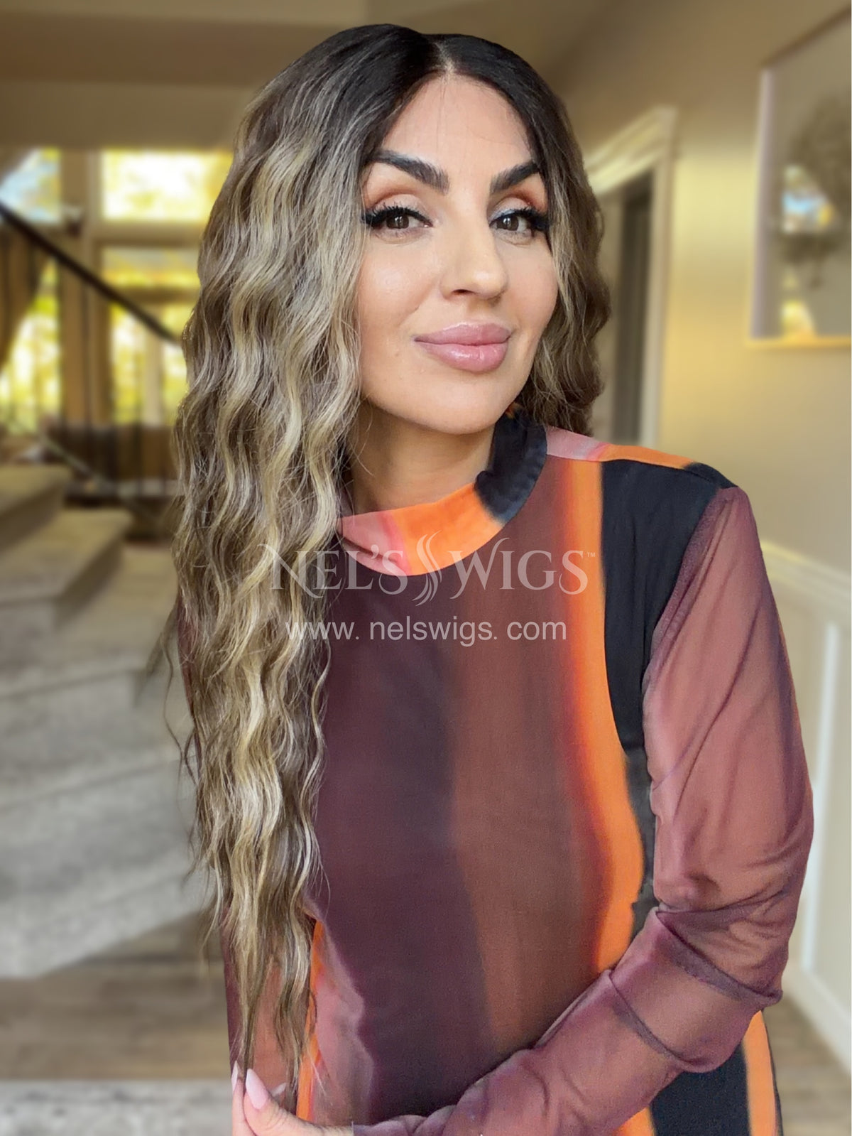 Ocean 05 - 26” - Soft Brunette with Neutral Blonde Highlights