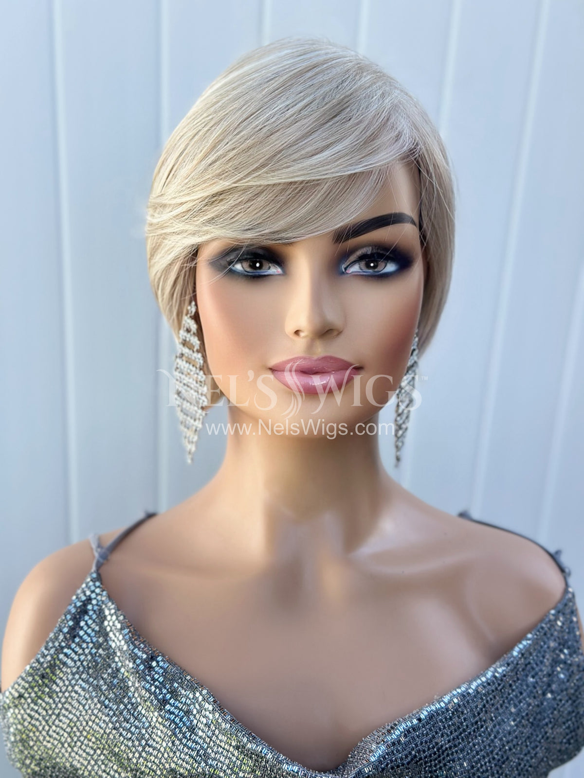 Audra - Monofilament - Cream and Icy Blonde Mix