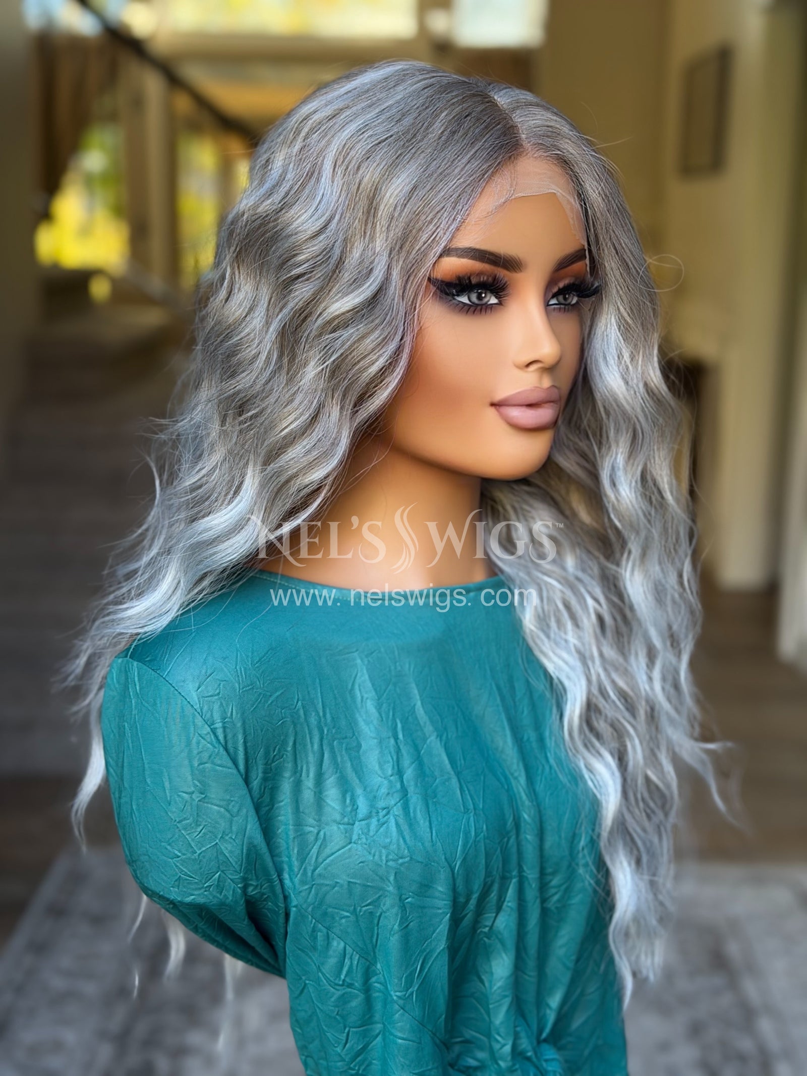 Ocean 02 - 26” - Silver and Smokey Beige Blend ( Denise Release)