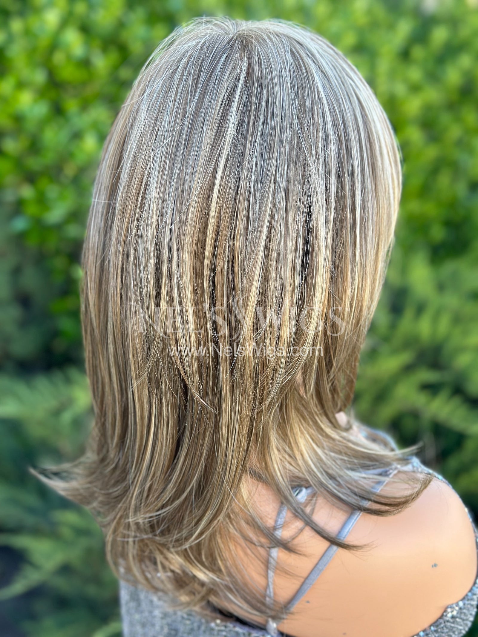 Amanda - Monofilament - Light Brunette and Blonde Mix
