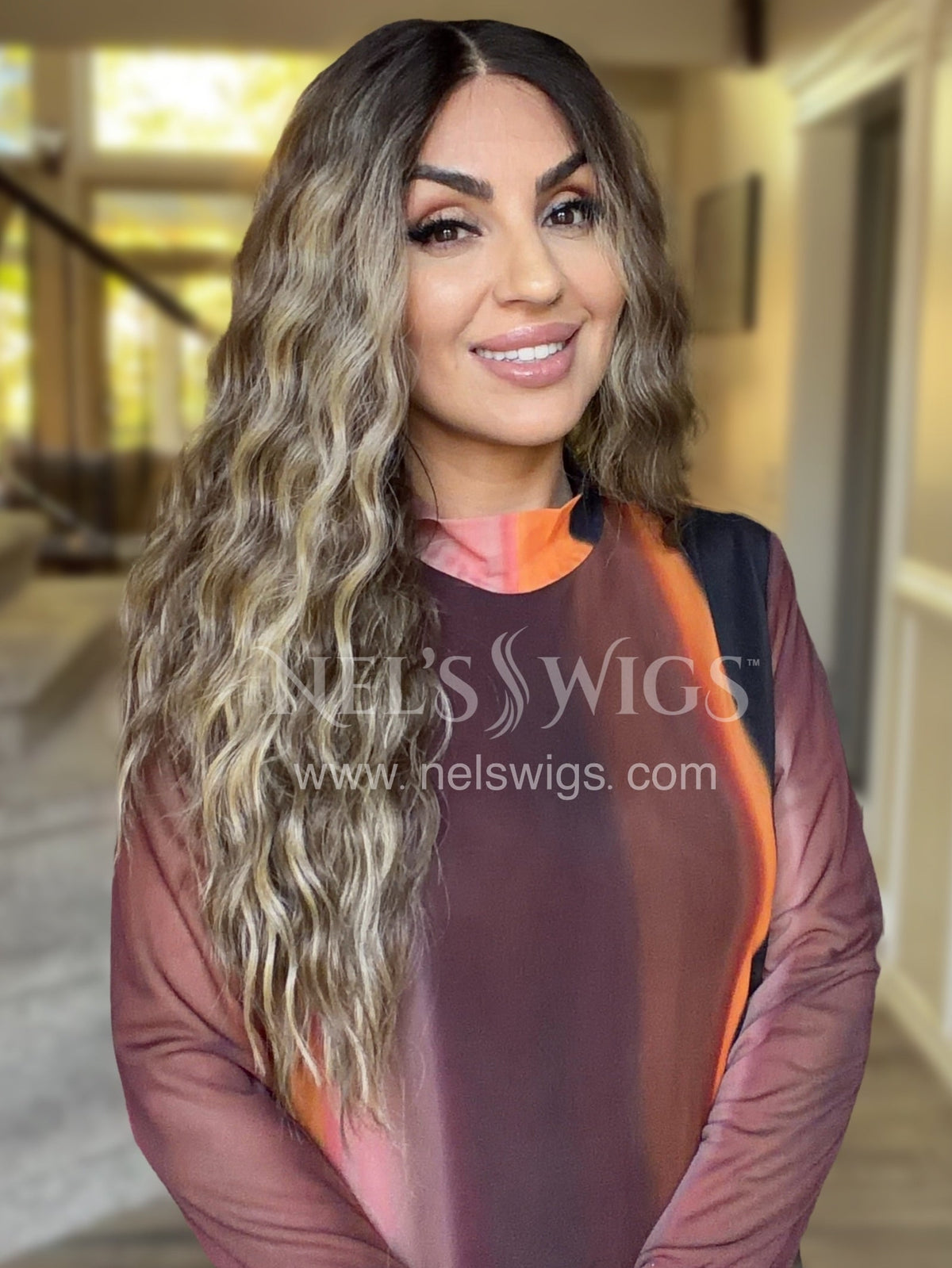 Ocean 05 - 26” - Soft Brunette with Neutral Blonde Highlights