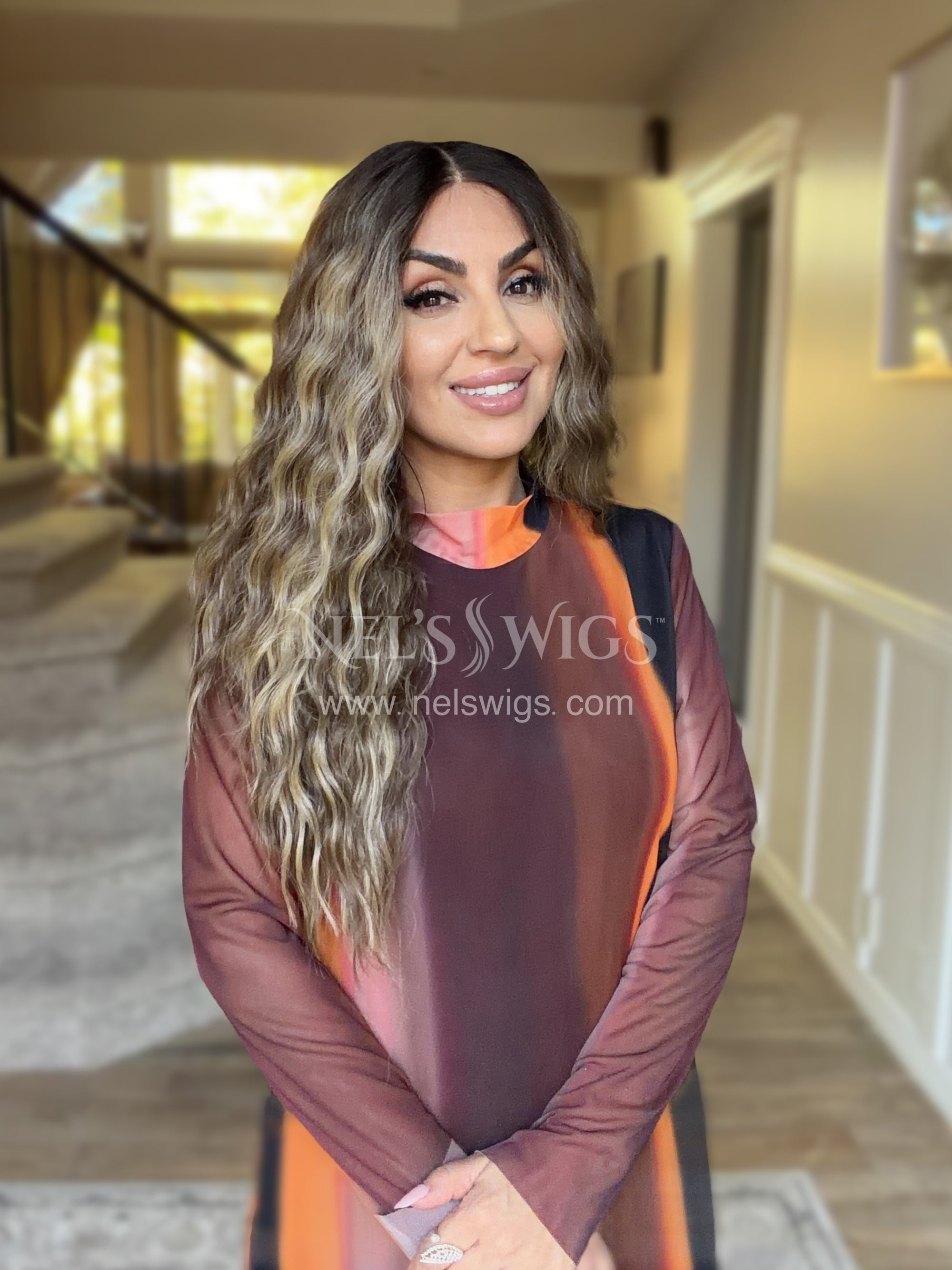 Ocean 05 - 26” - Soft Brunette with Neutral Blonde Highlights