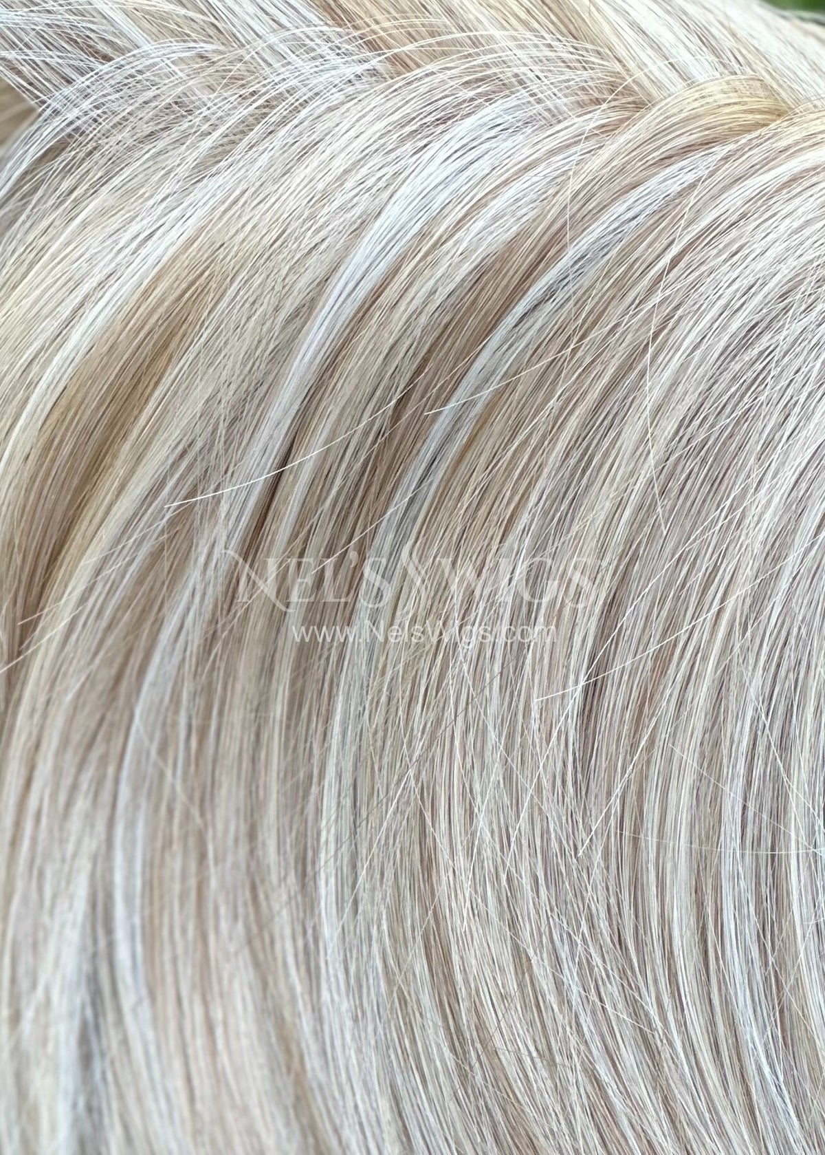 Audra - Monofilament - Cream and Icy Blonde Mix
