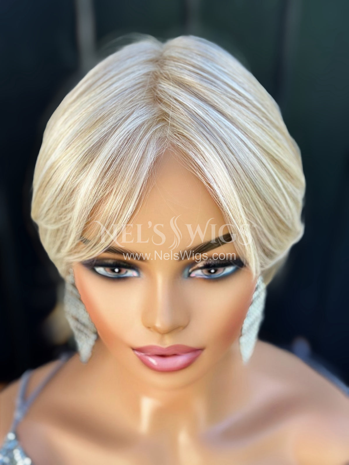 Audra - Monofilament - Cream and Icy Blonde Mix