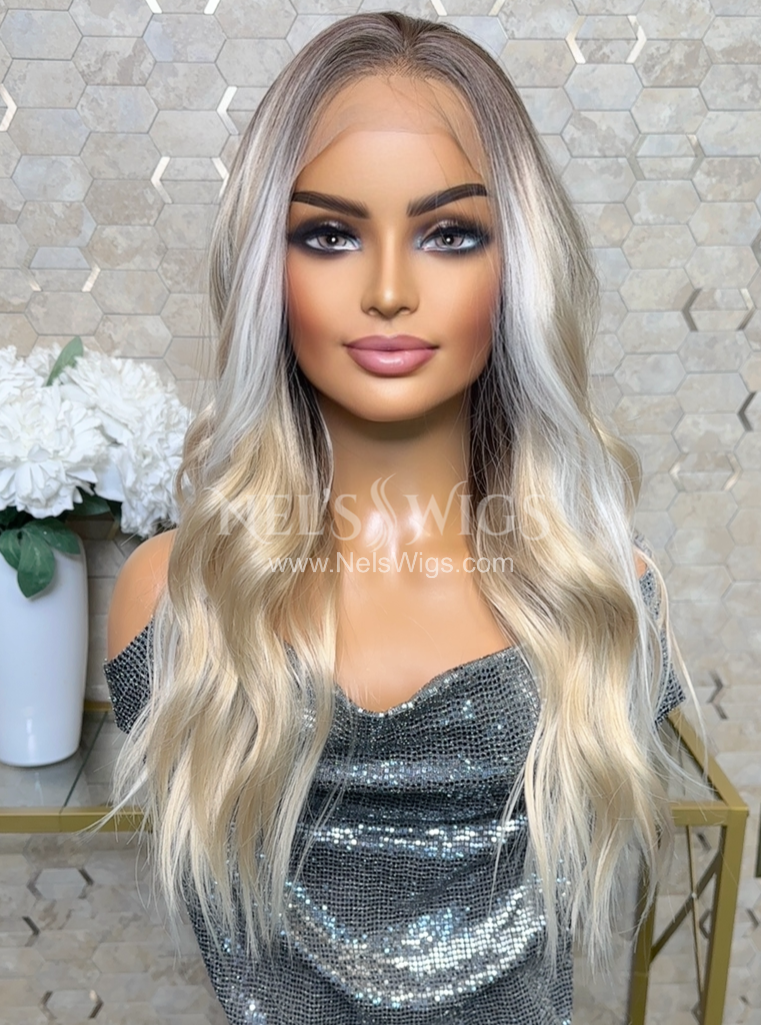 Nora 04 - Light Vanilla Blonde with Platinum Highlights