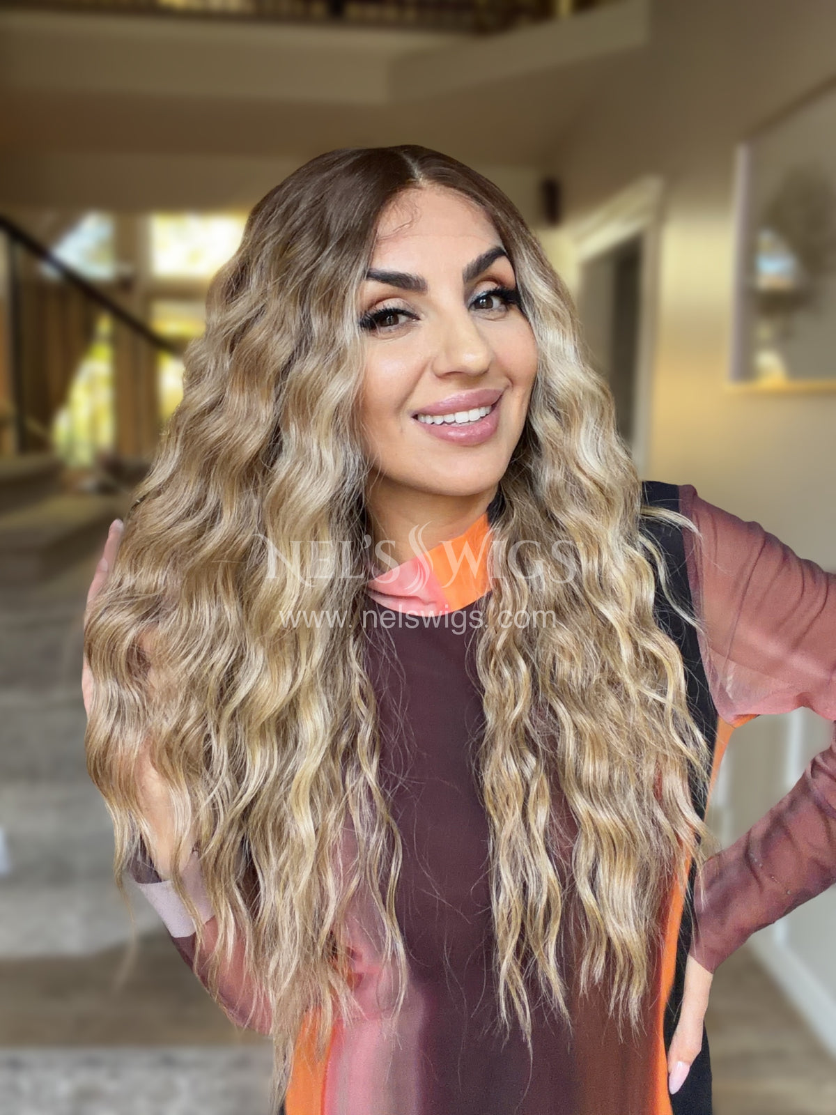 Ocean 01 - 26" - Medium Blonde with Money Pieces