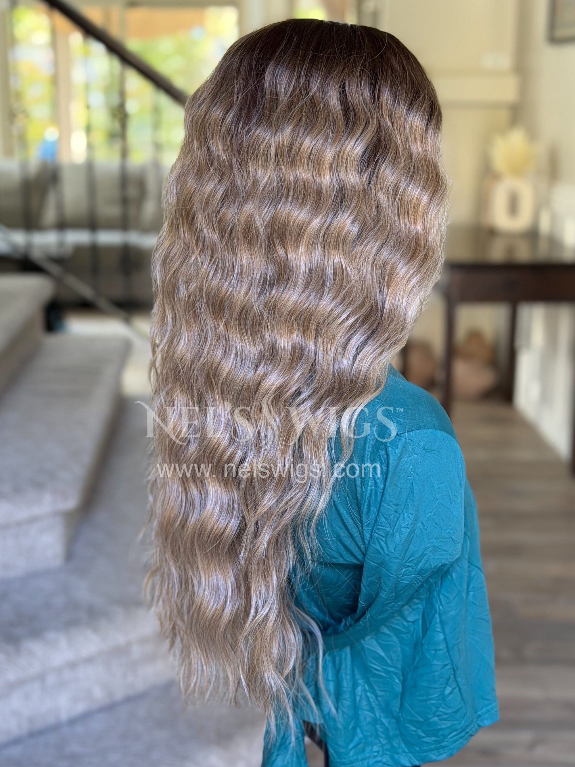 Ocean 01 - 26" - Medium Blonde with Money Pieces