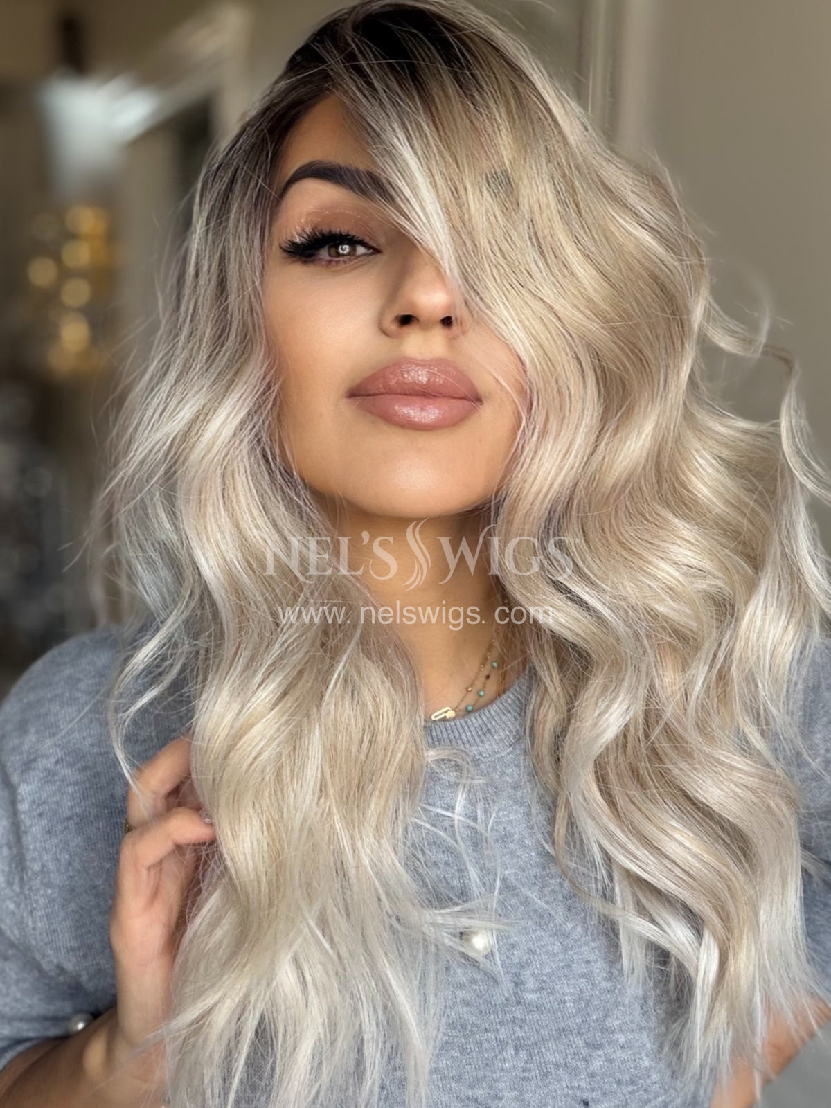 Leah 03 - Champaign Blonde with Icy Vanilla Finish