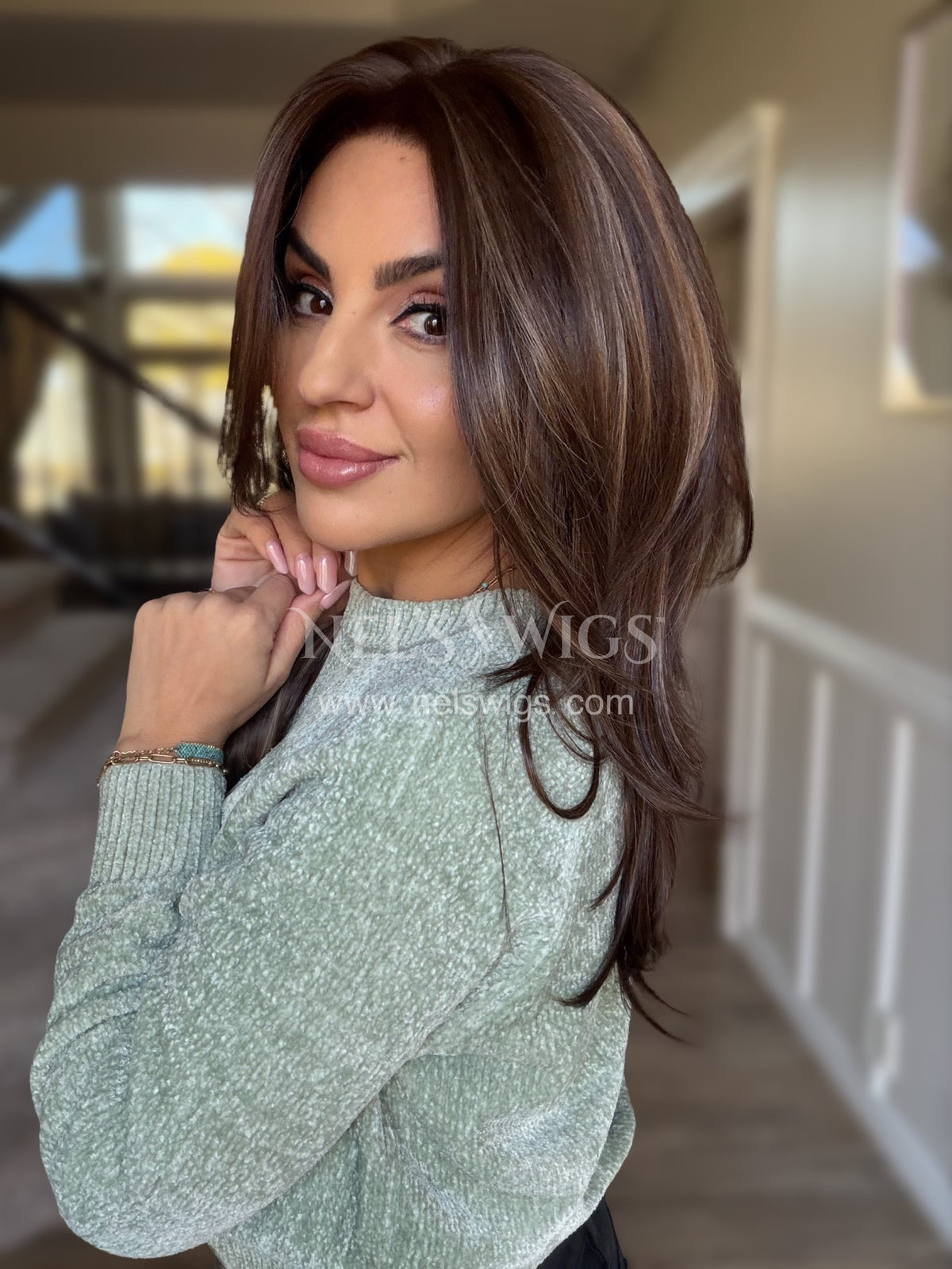 Rosanna 05 - Small - Warm Chocolate Brown with Highlights