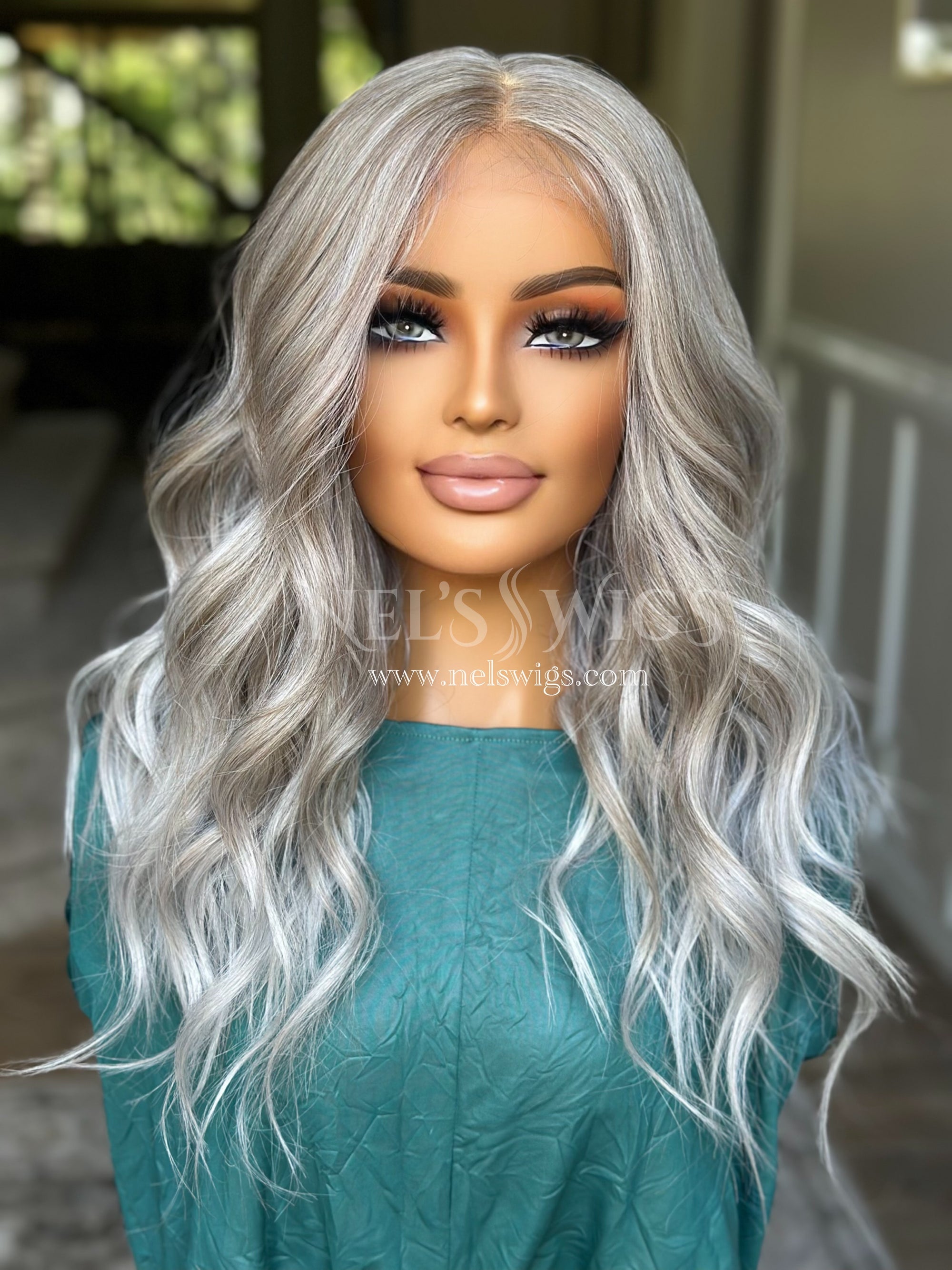 Ariana 06  - Silver & Smokey Beige blend