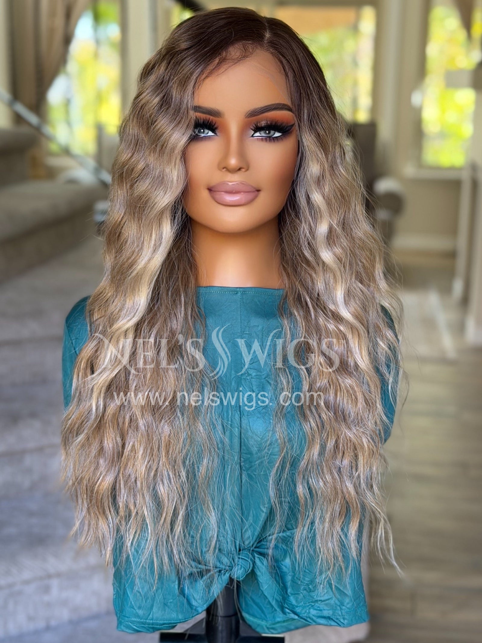 Ocean 01 - 26" - Medium Blonde with Money Pieces