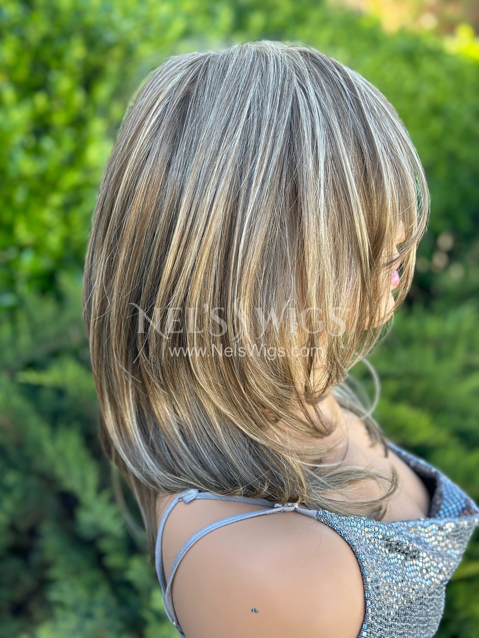 Amanda - Monofilament - Light Brunette and Blonde Mix